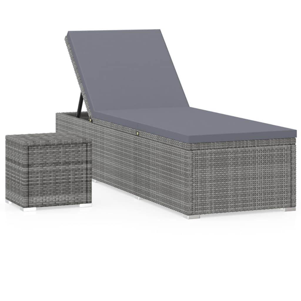 VidaXL Sonnenliege poly-rattan