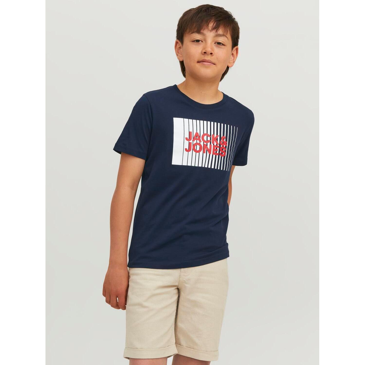 JACK & JONES T-Shirt mit Rundhalsausschnitt Kind Corp Logo Play