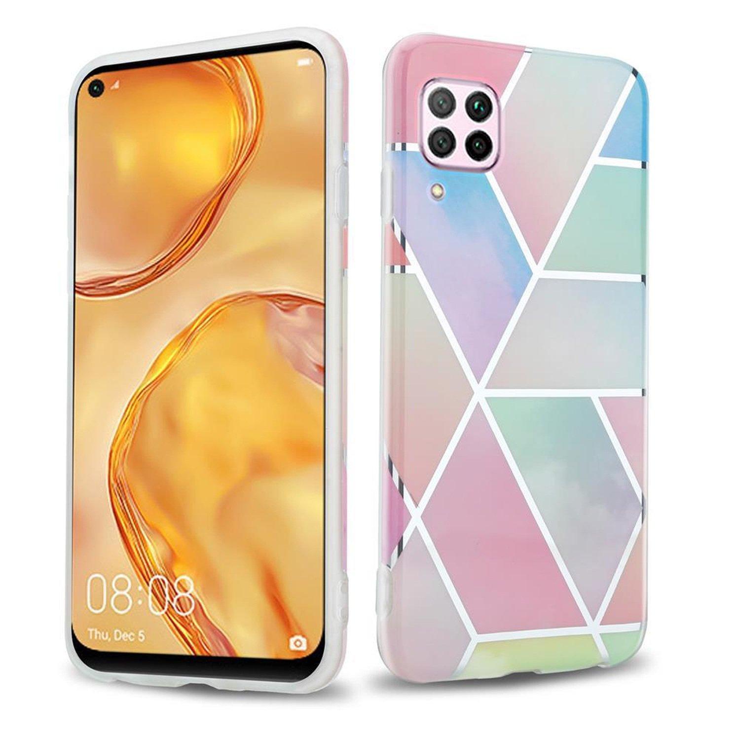 Cadorabo Hülle für Huawei NOVA 6 SE P40 LITE NOVA 7i aus TPU Silikon mit Muster Mosaik