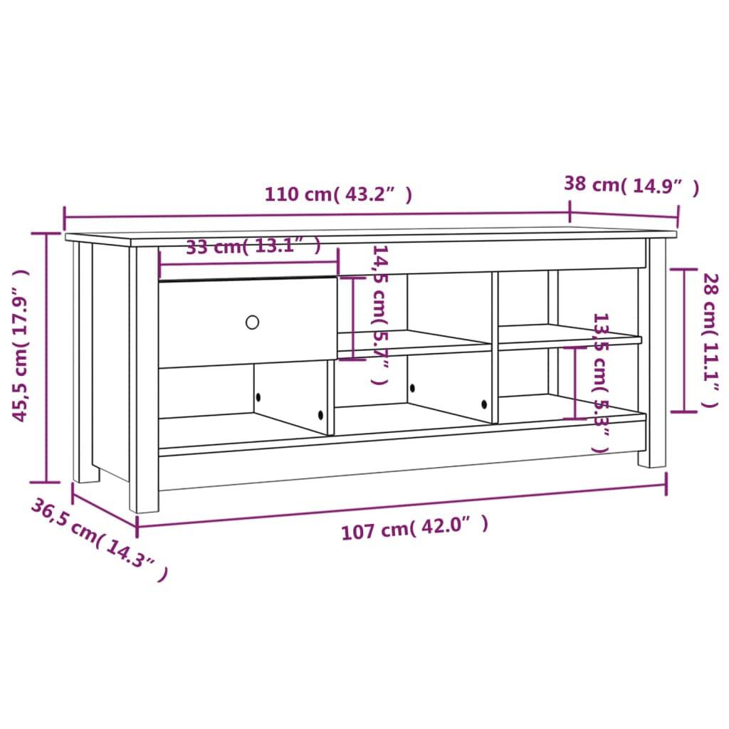 VidaXL Schuhschrank holz