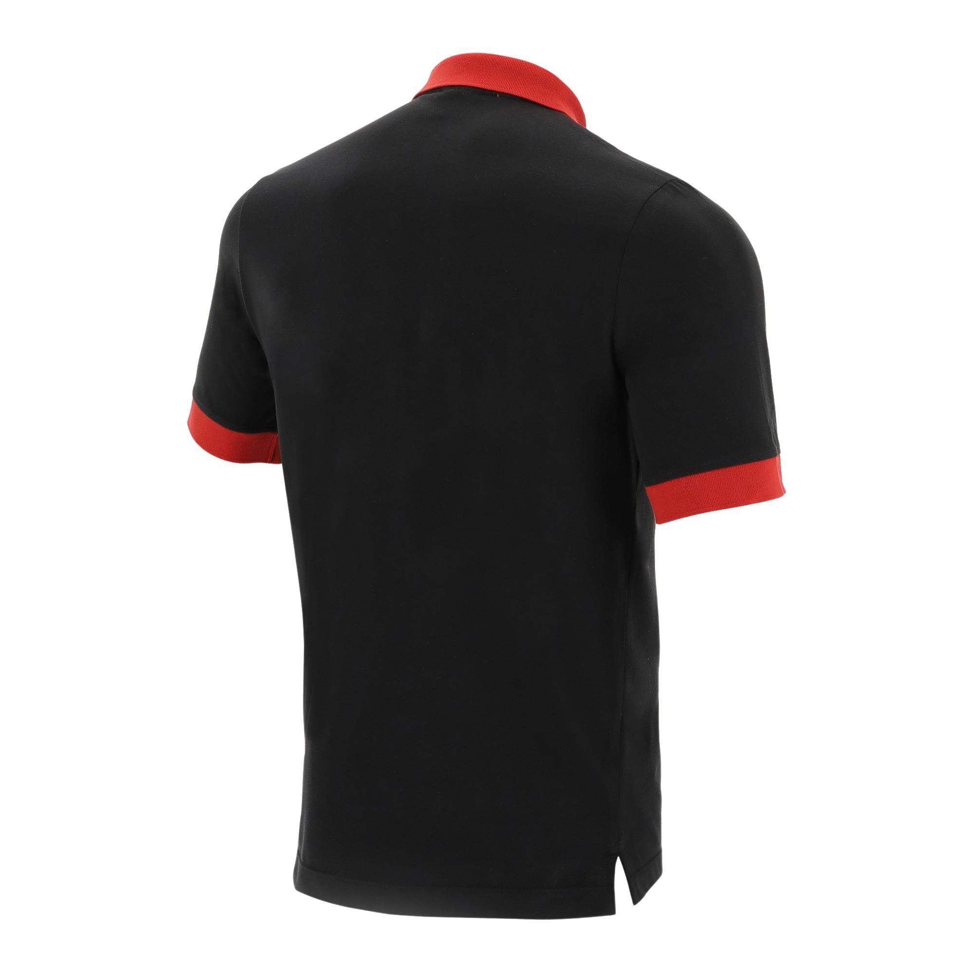 macron Wales Rugby 2020/21 Baumwoll Pique Poloshirt
