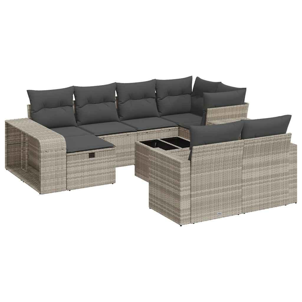 VidaXL Gartensofa set poly-rattan