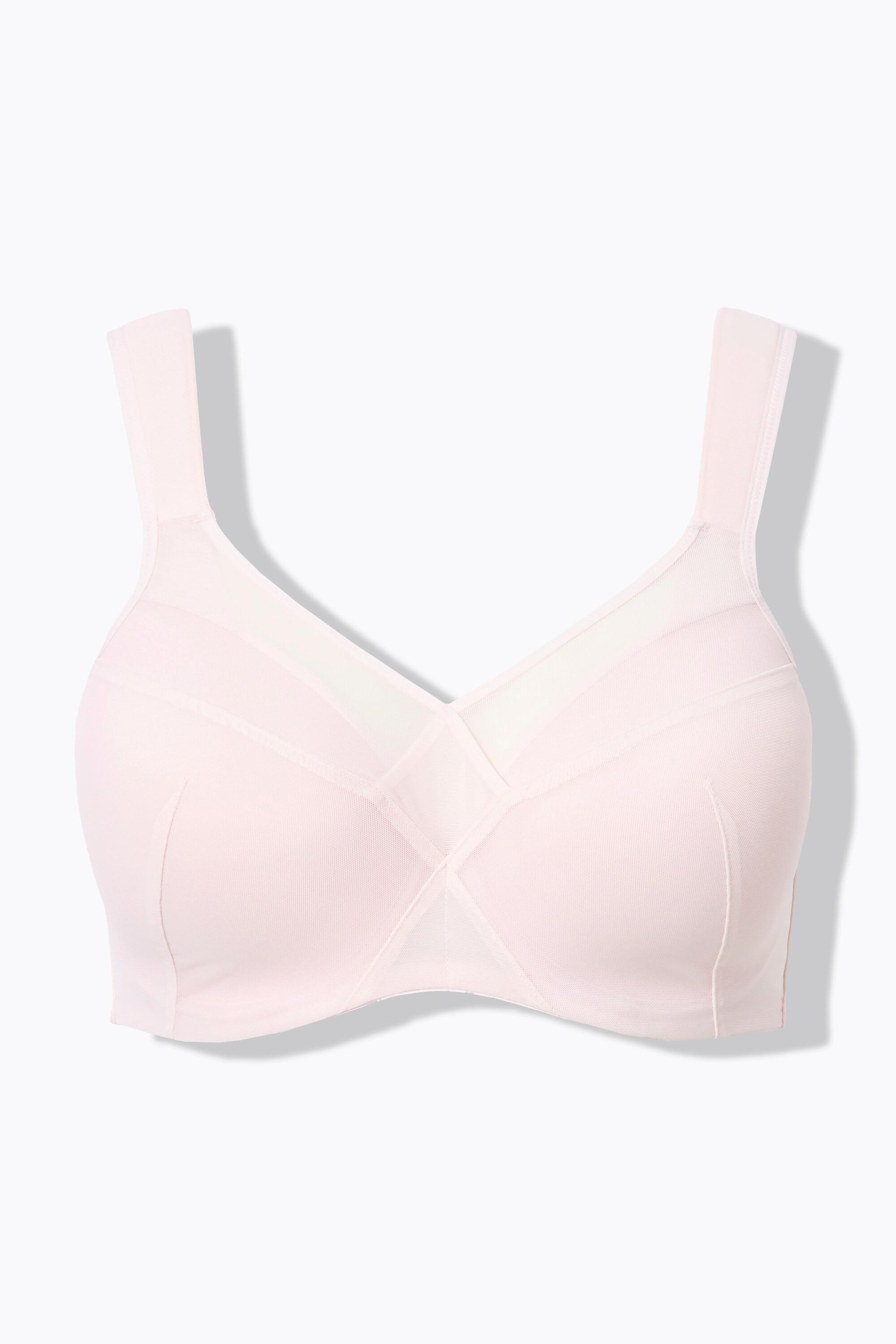 Ulla Popken Bügel-BH, Softschale, Mesh-Einsatz, Cup C - E