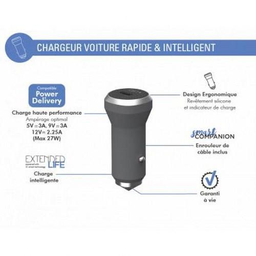 Force Power USB-C 27W Power Delivery Autoladegerät