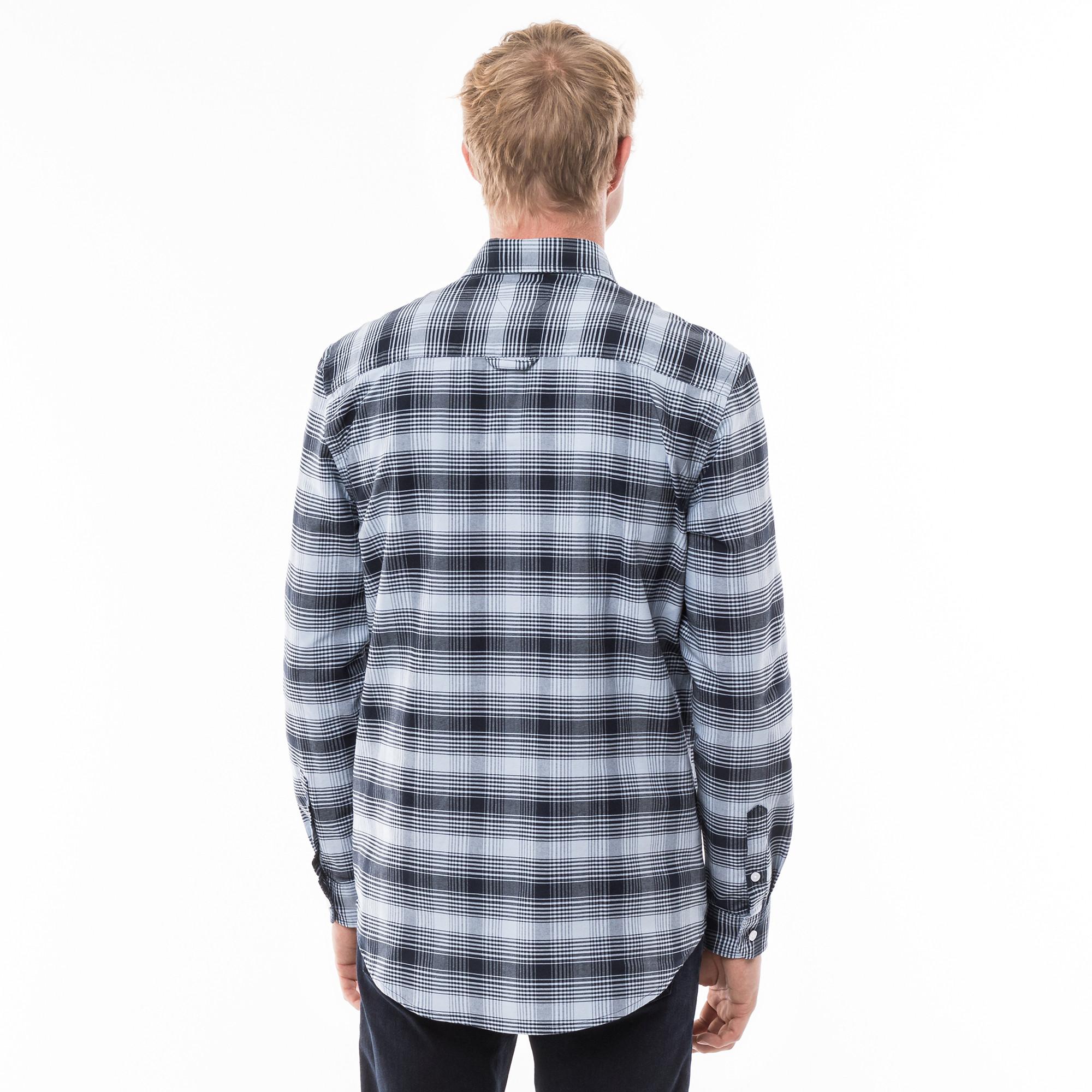 TOMMY JEANS Langarm Kariertes Regular Fit Hemd