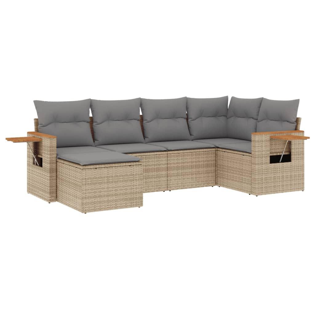 VidaXL Garten sofagarnitur poly-rattan