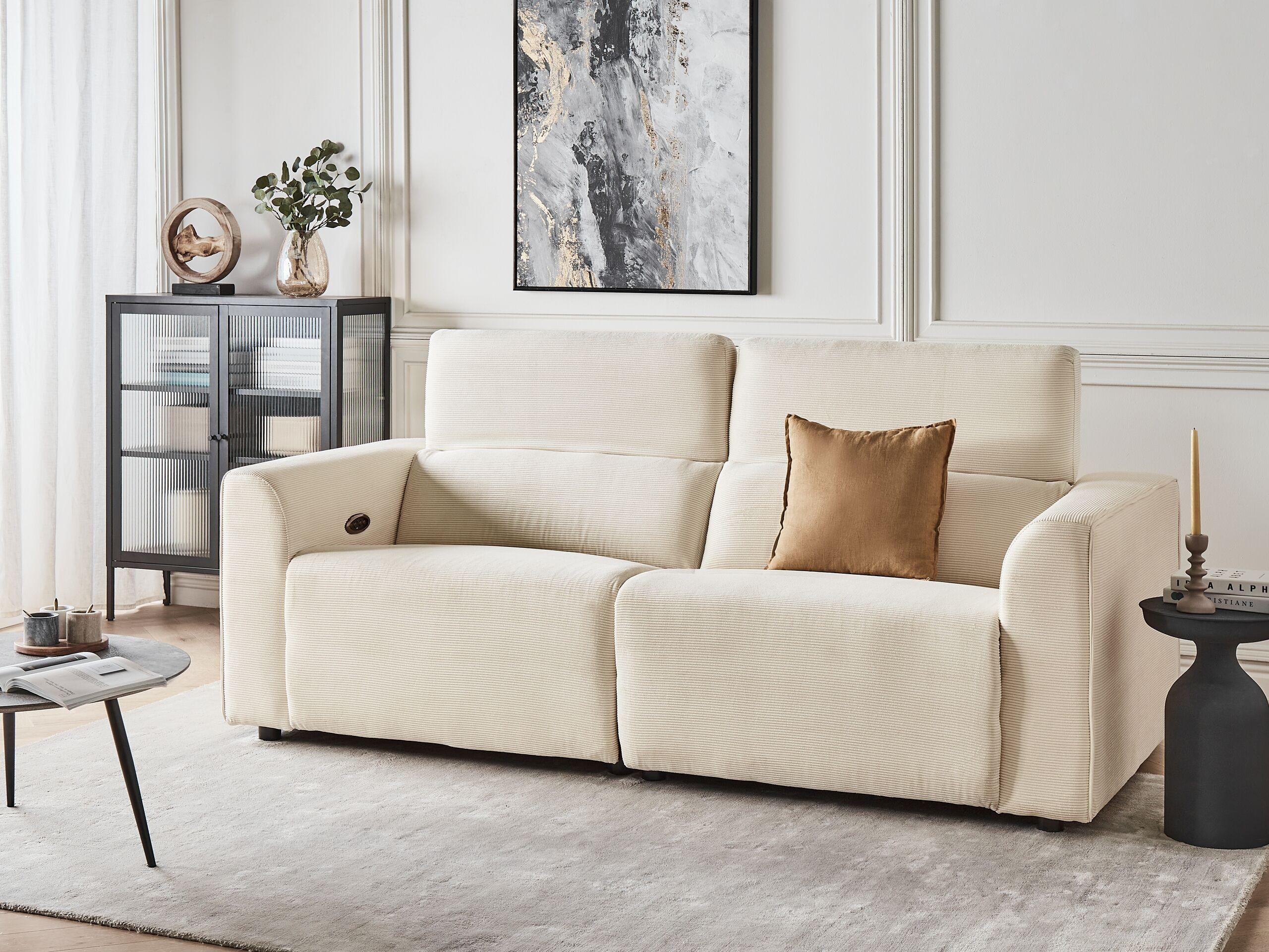 Beliani 2 Sitzer Sofa aus Cord Modern ULVEN