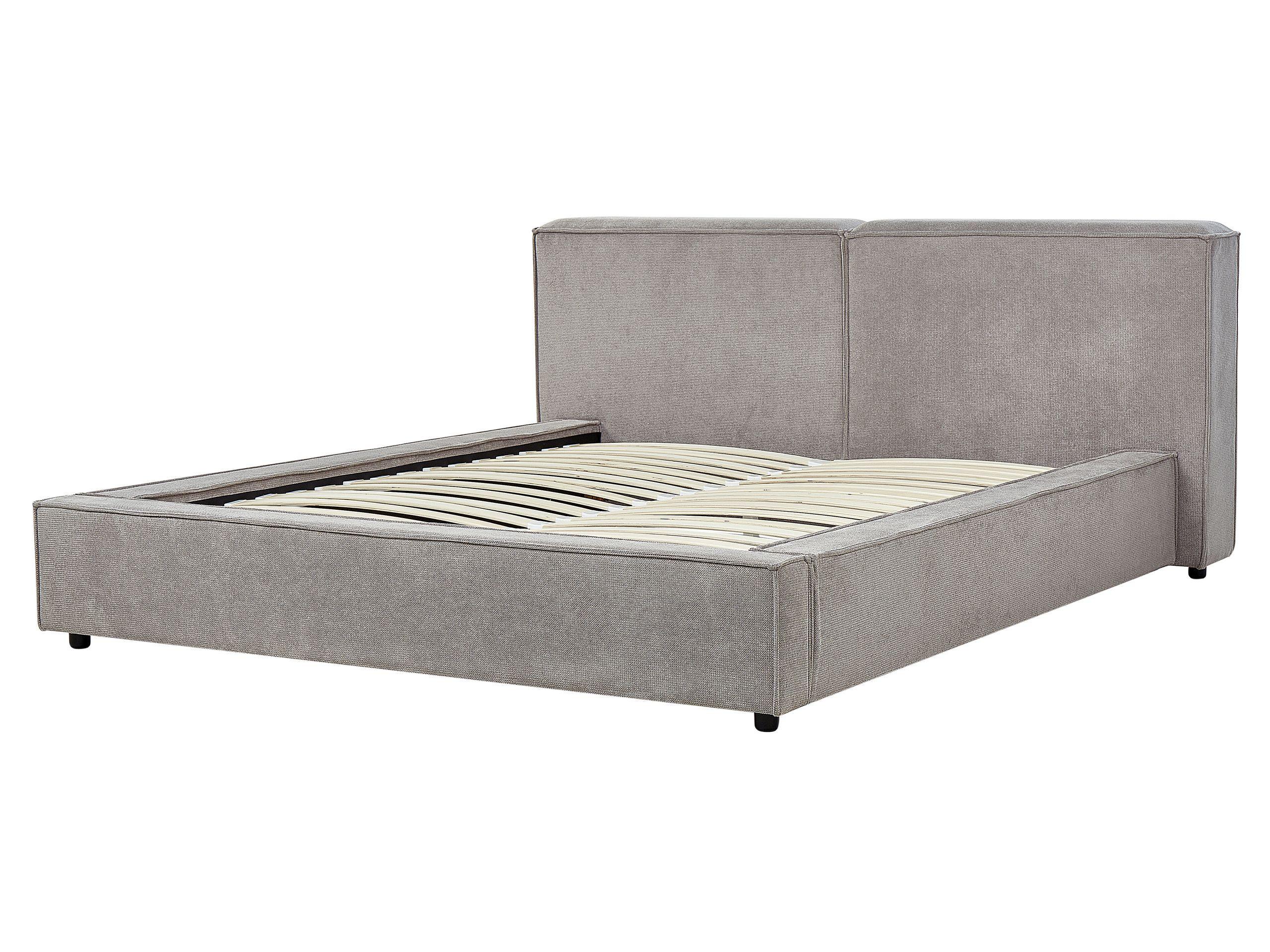 Beliani Bett mit Lattenrost aus Polyester Retro LINARDS