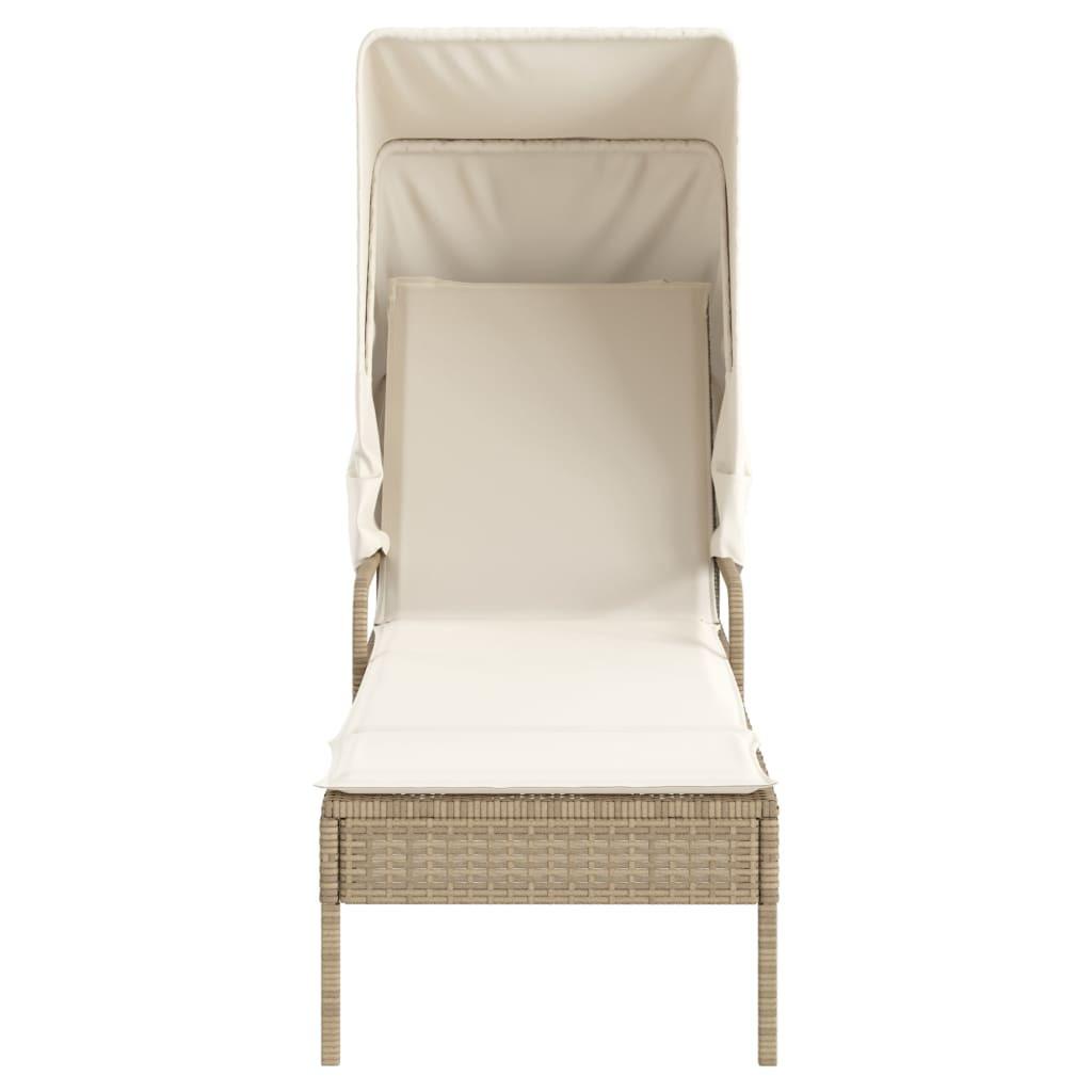 VidaXL Sonnenliege poly-rattan