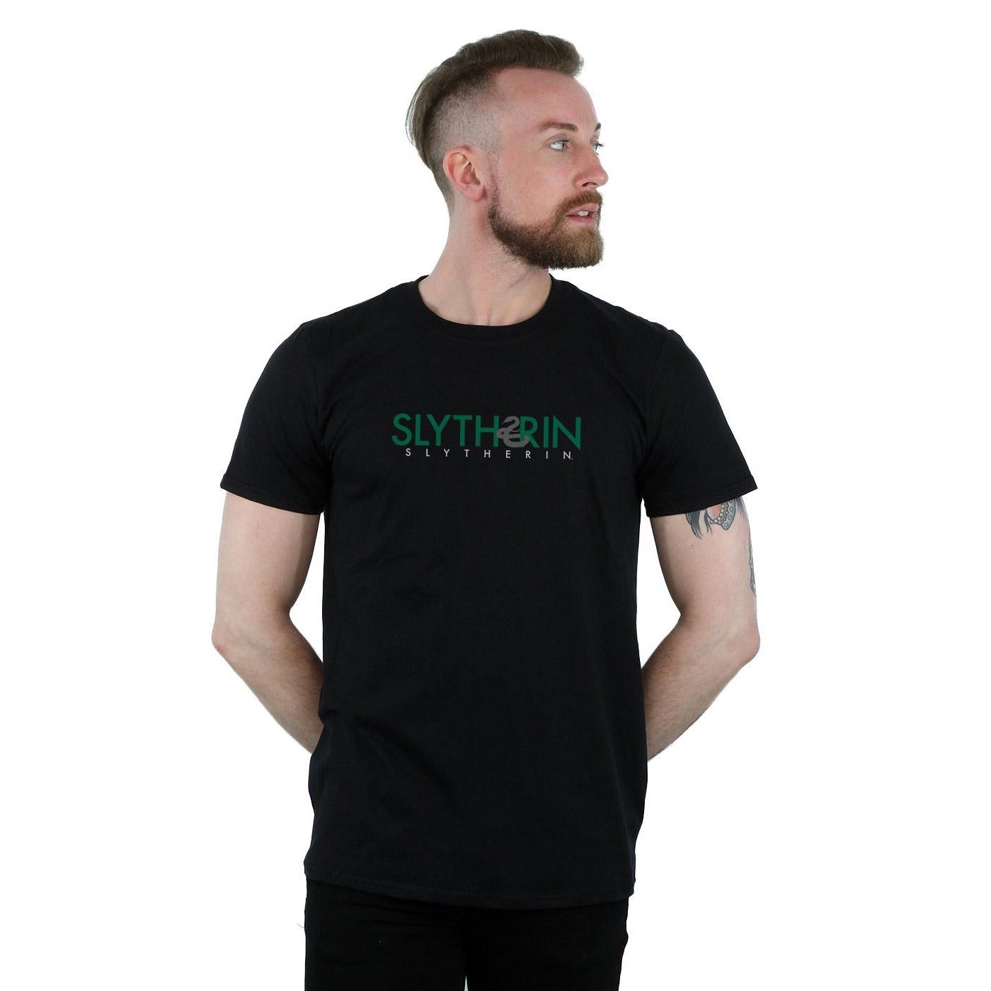Harry Potter Slytherin Bedrucktes Kurzarm T-Shirt