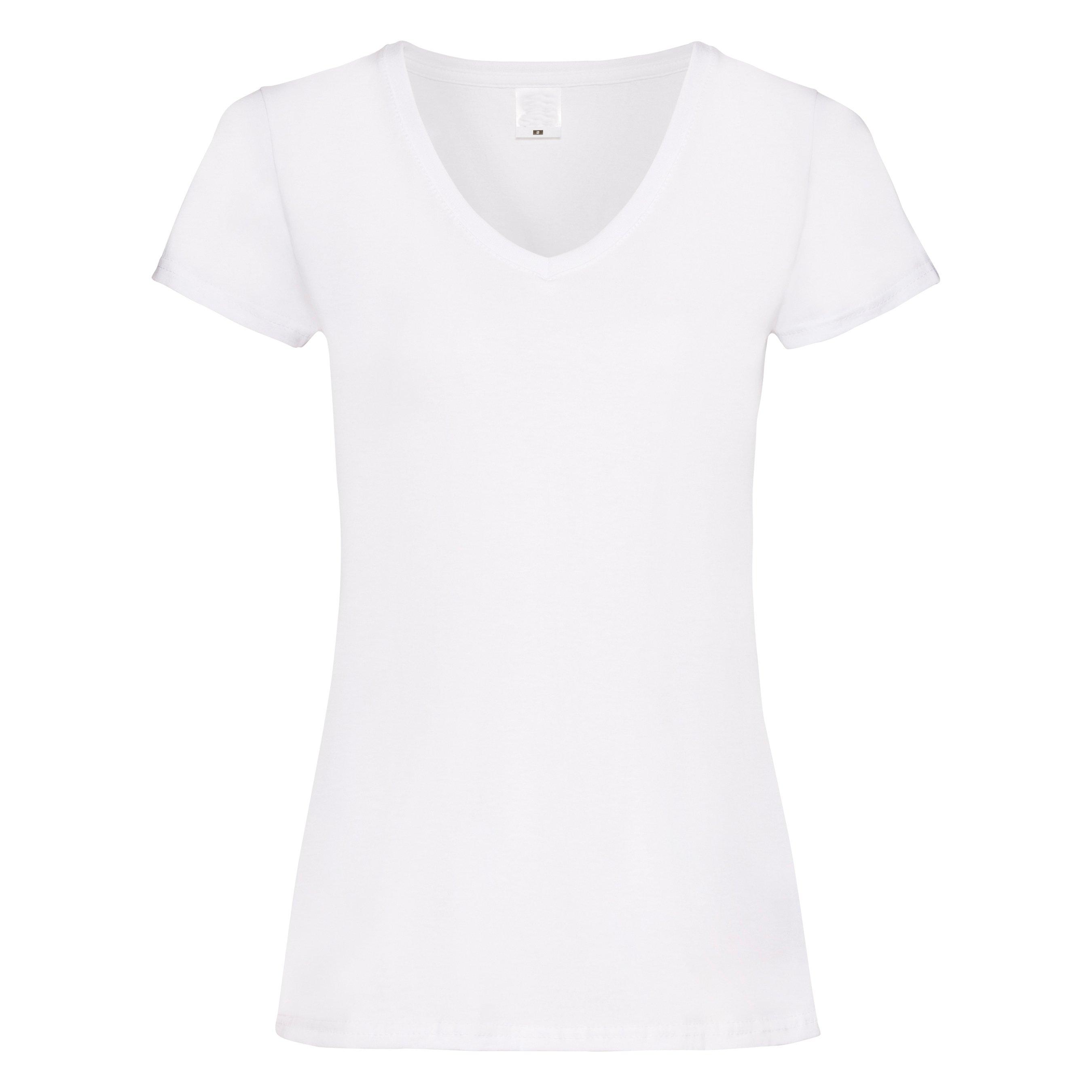 Universal Textiles Value Fitted V-Ausschnitt Kurzarm T-Shirt
