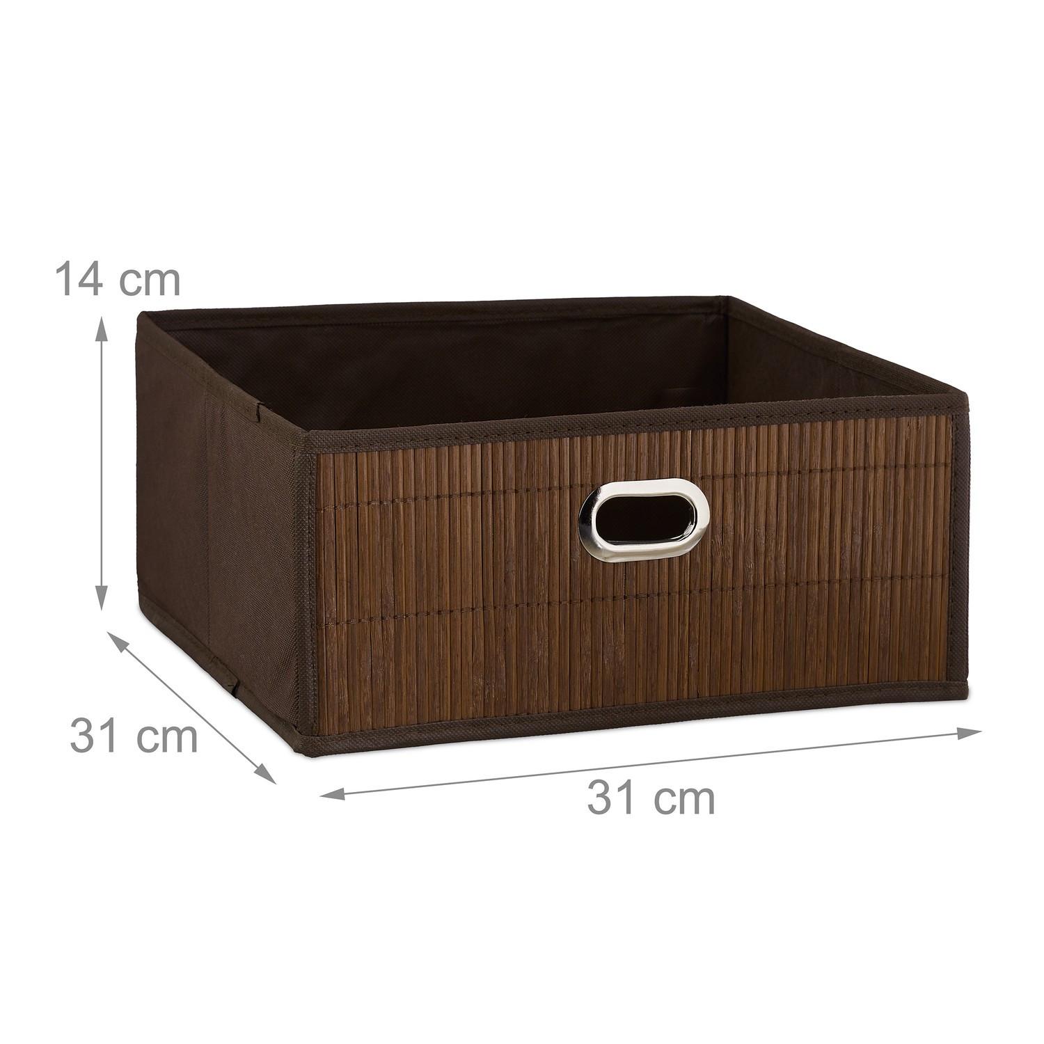Northix Aufbewahrungskorb Bamboo Flat