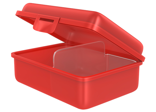 fizzy Fizzii Lunchbox mit Trennfach, Herzen