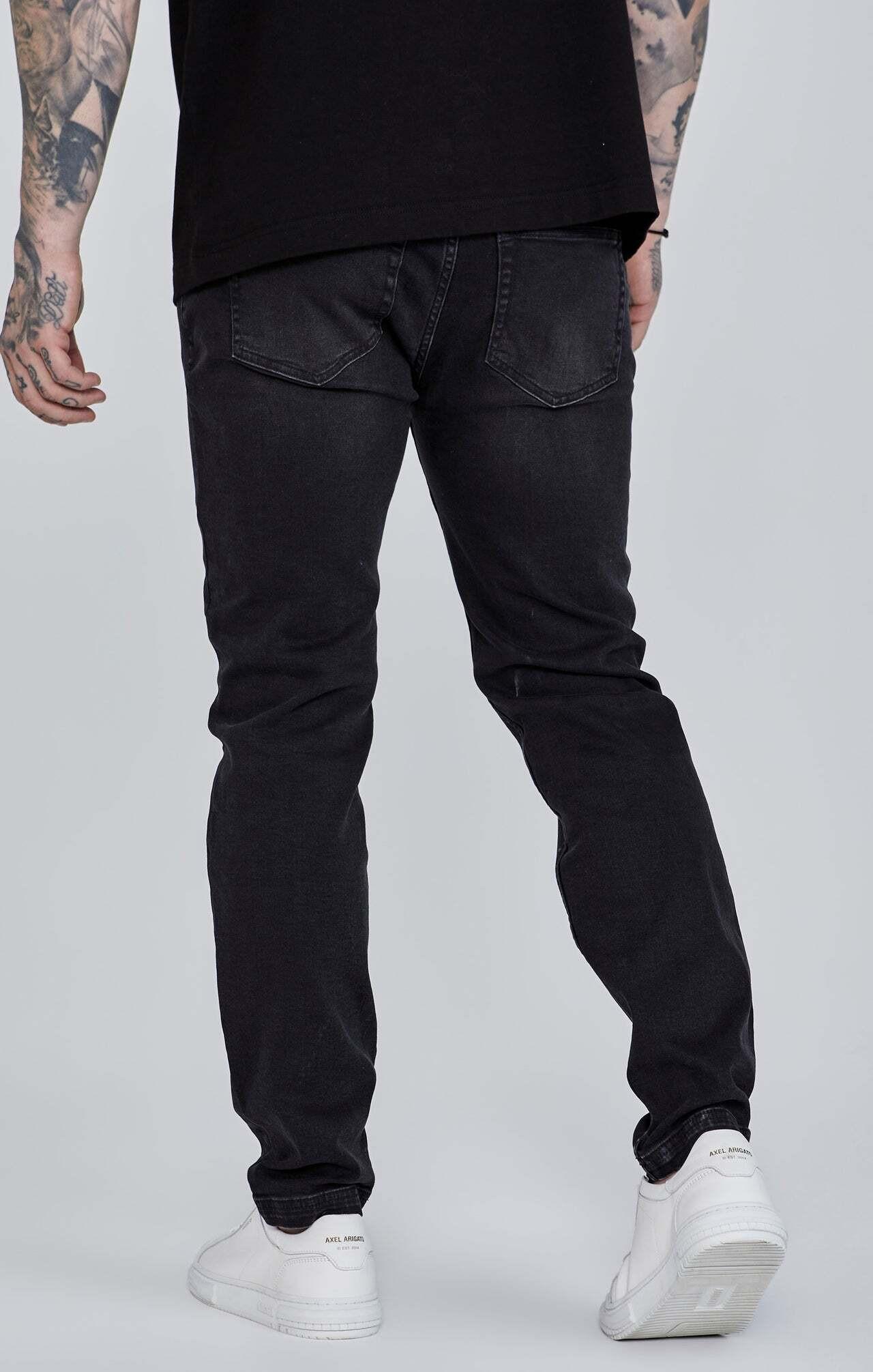 Sik Silk Distressed Slim Fit Jeans