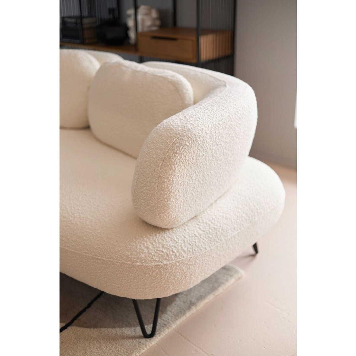 KARE Design Sofa Peppo 2-Sitzer weiss 182