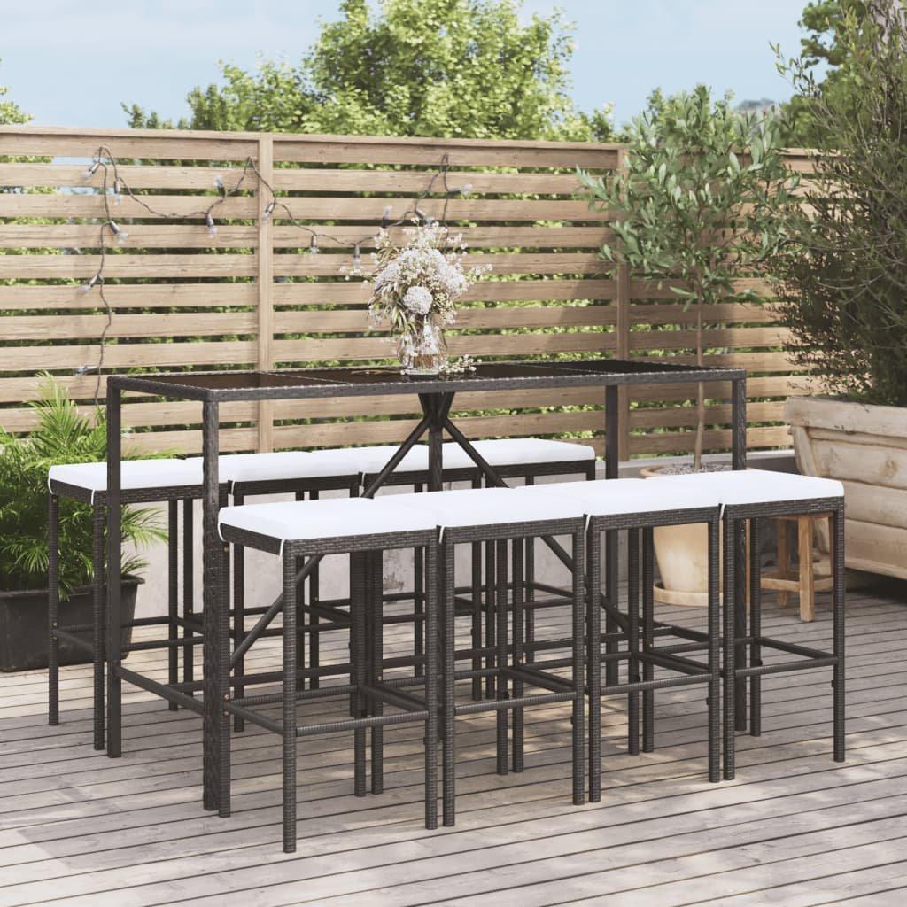 VidaXL Gartenbar set poly-rattan