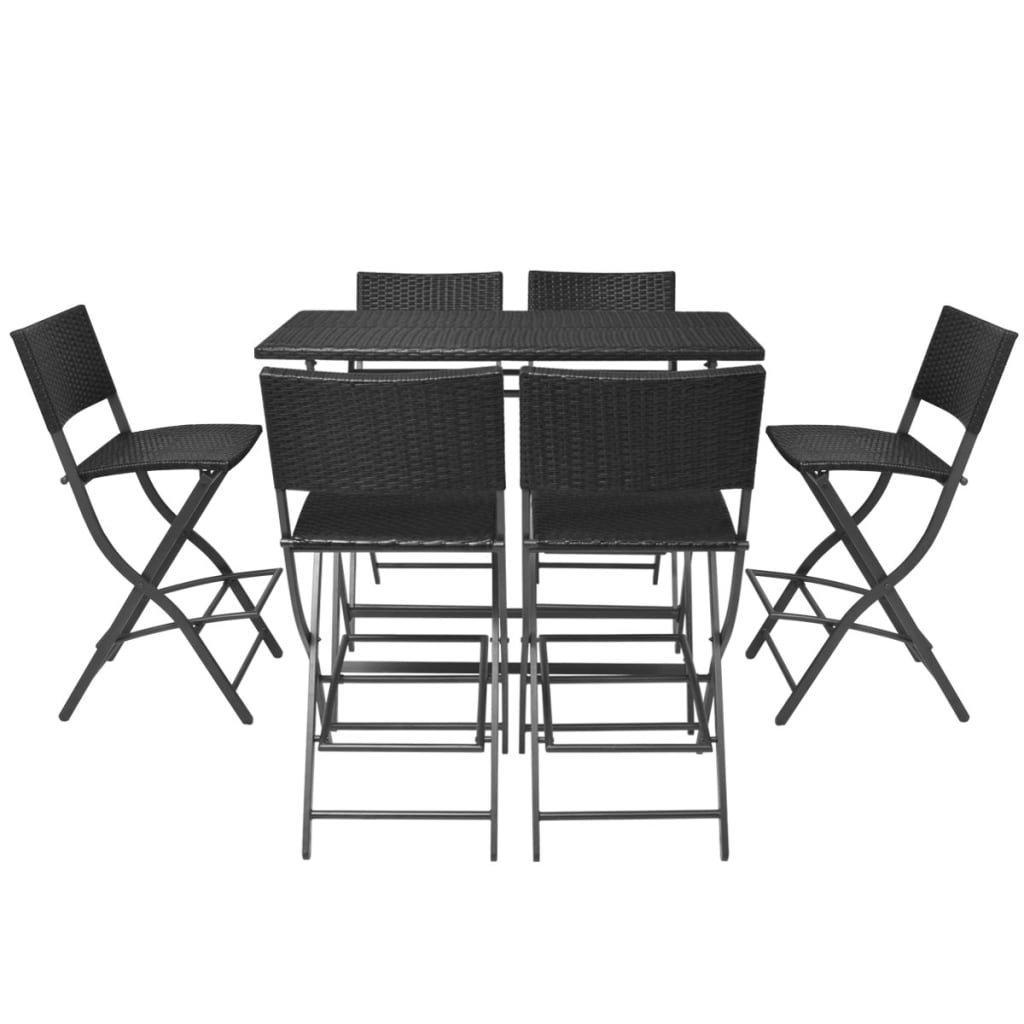 VidaXL Essgruppe poly-rattan