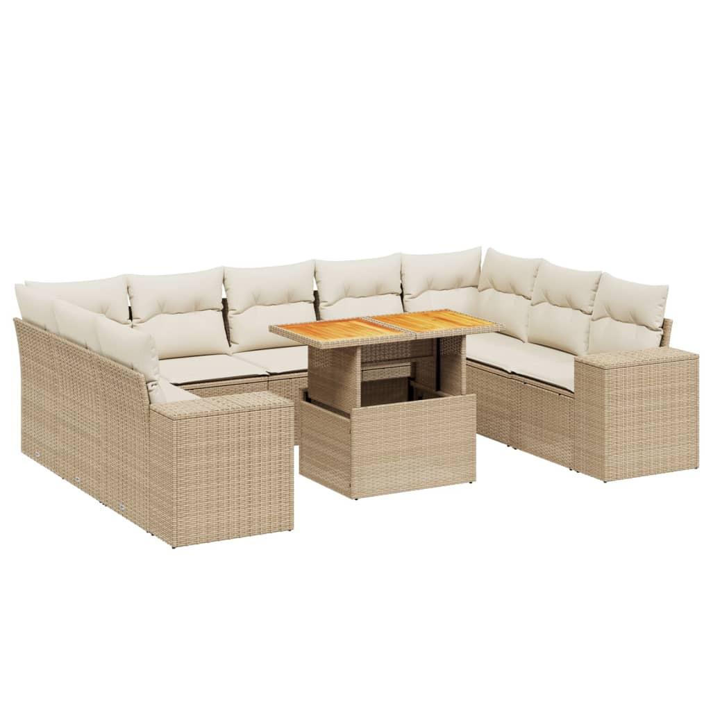 VidaXL Garten sofagarnitur poly-rattan
