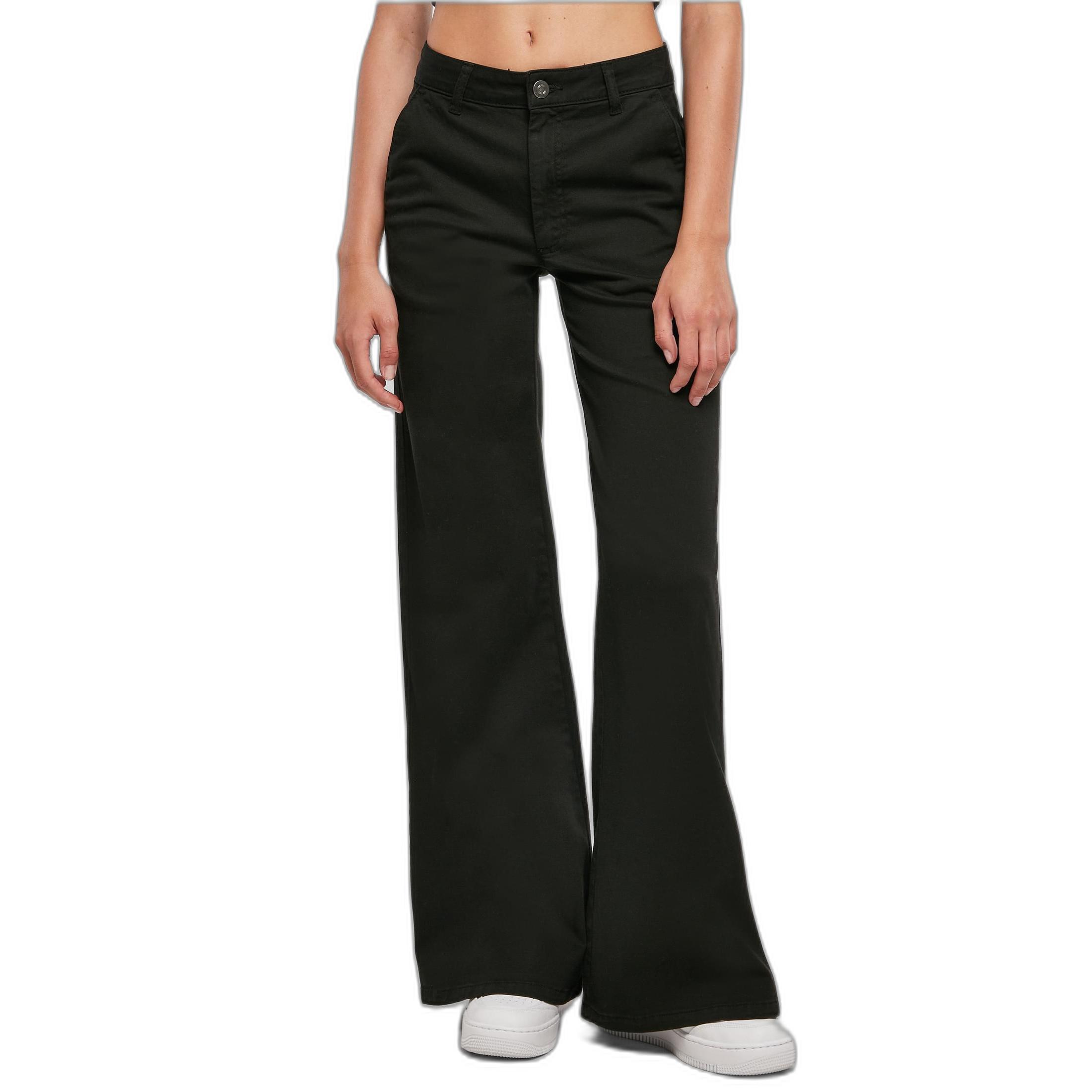 URBAN CLASSICS Chinohose mit hoher Taille,
