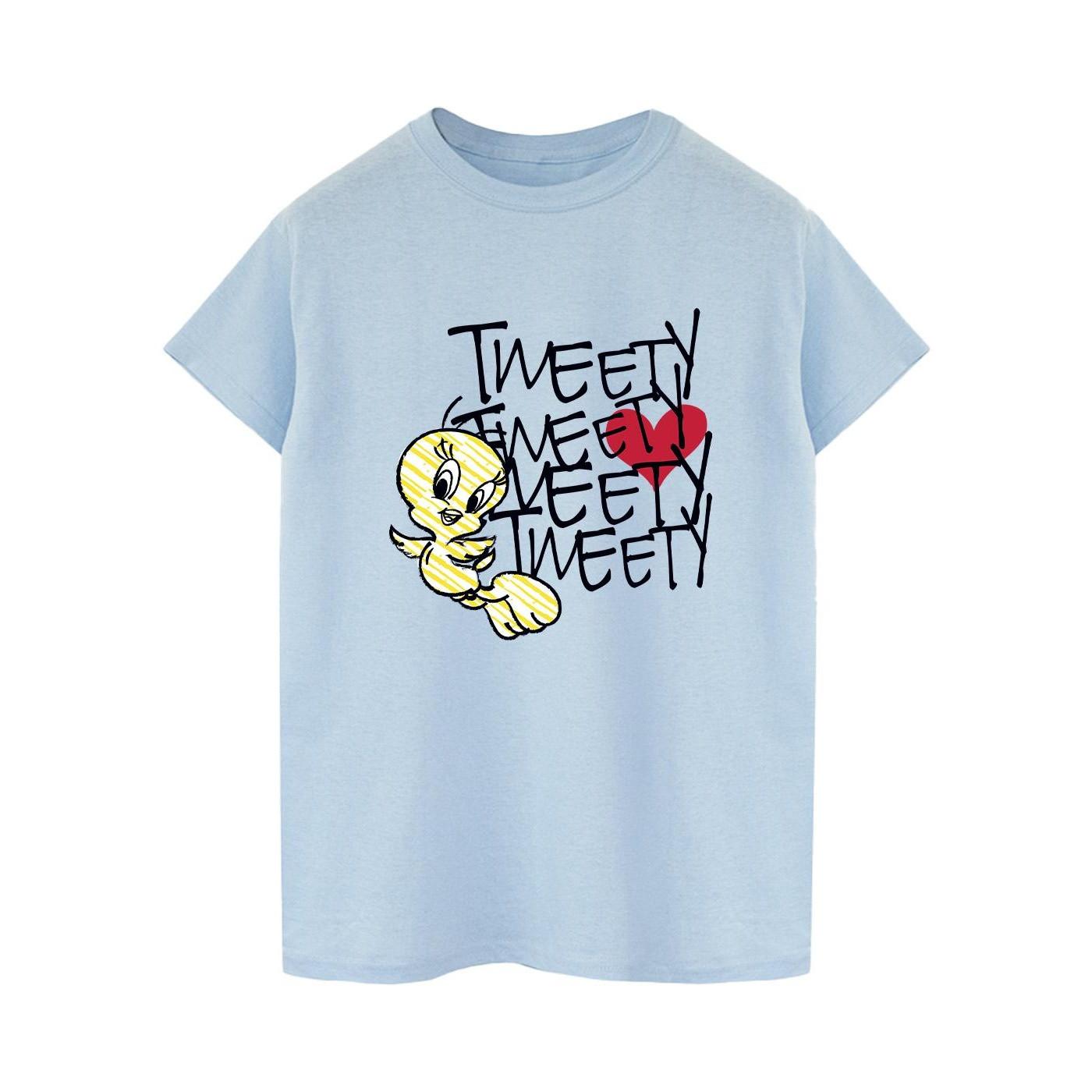 LOONEY TUNES Tweety Bird Print Kurzarm T-Shirt