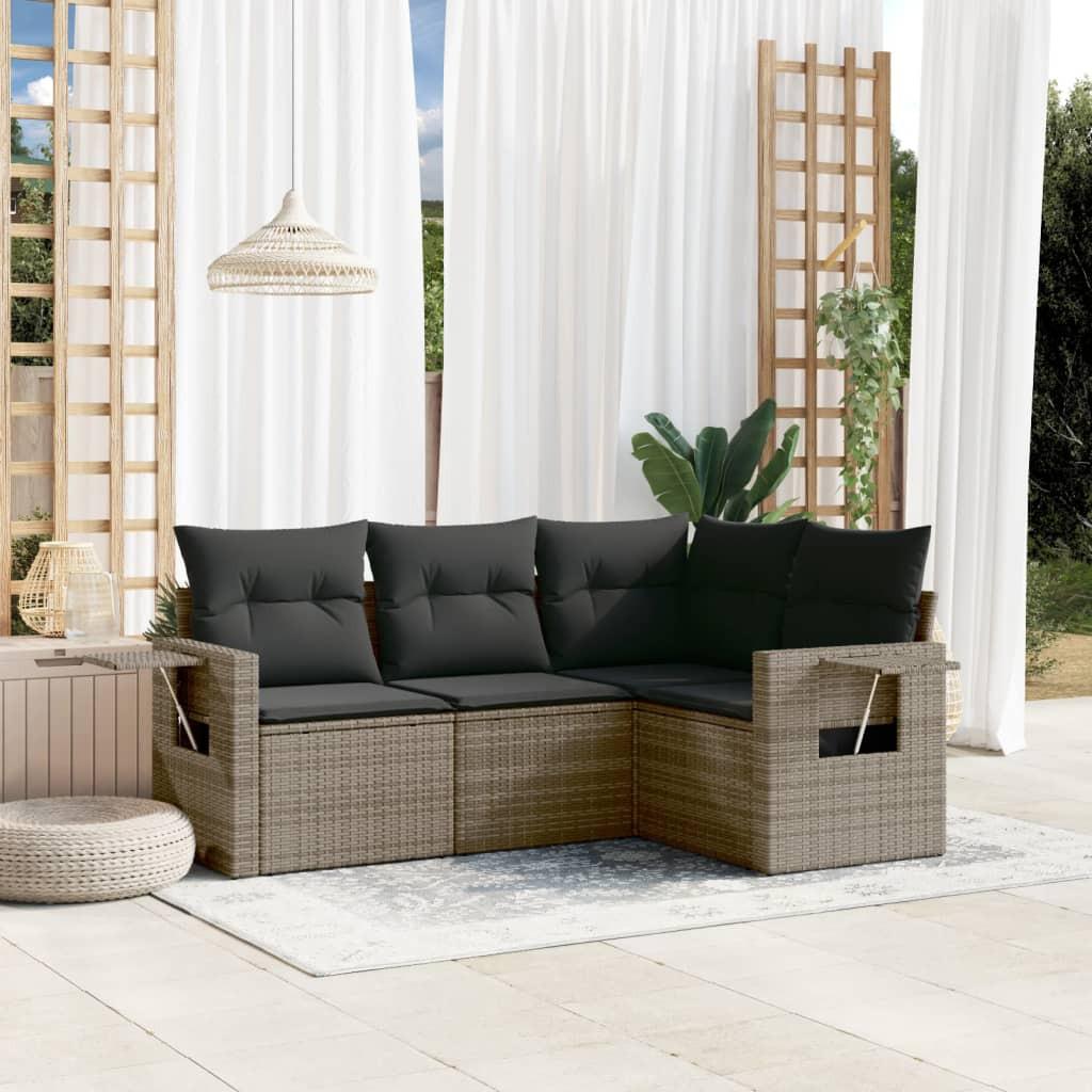 VidaXL Garten sofagarnitur poly-rattan