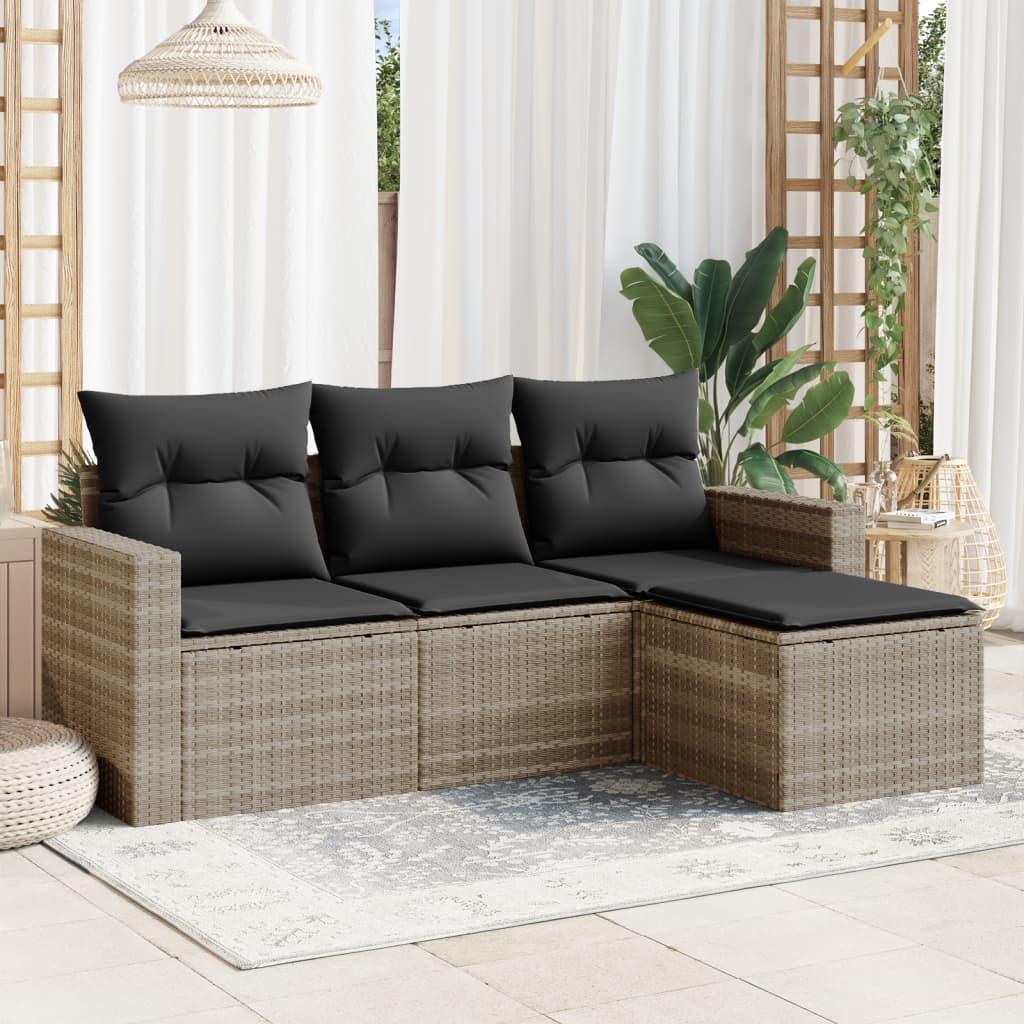 VidaXL Garten sofagarnitur poly-rattan