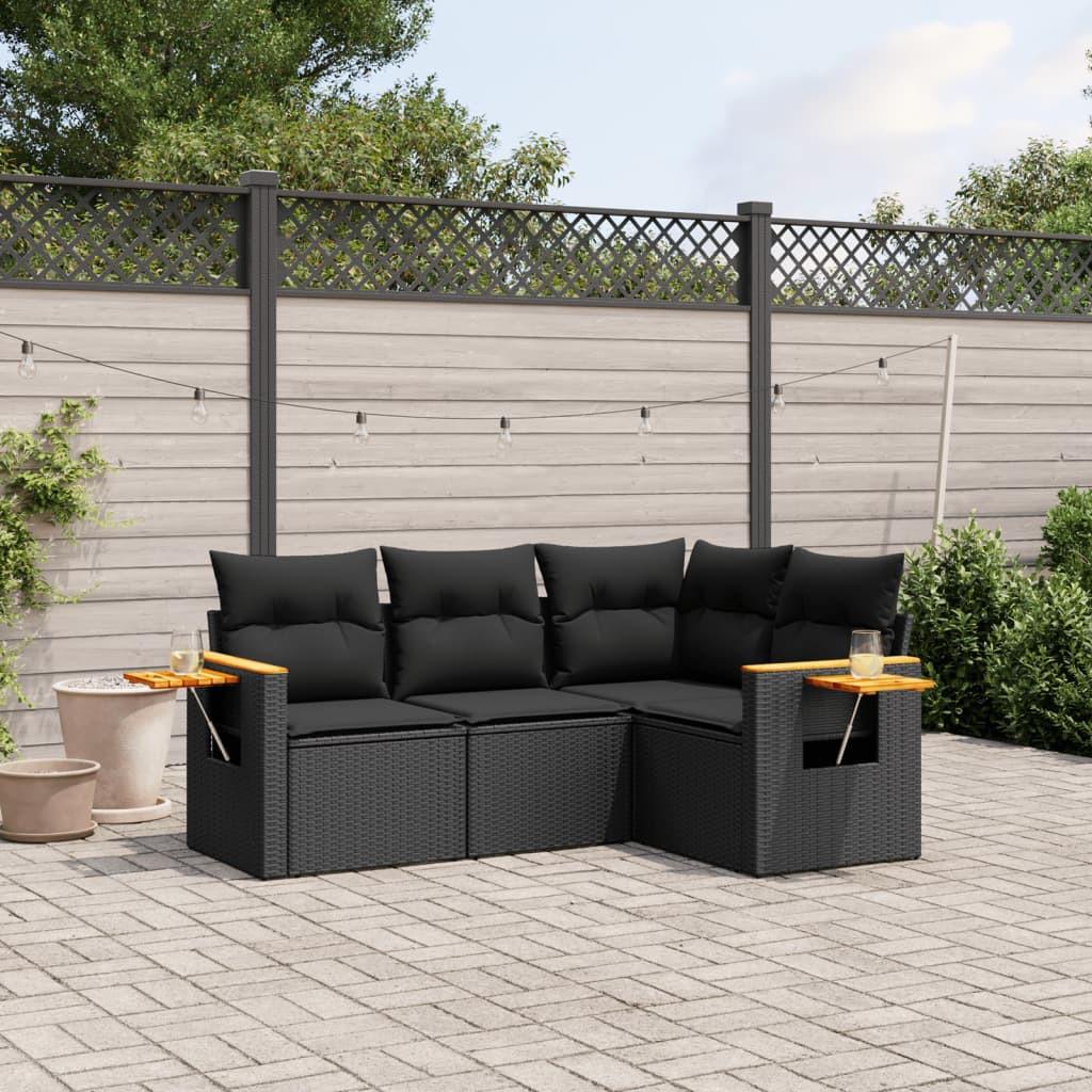 VidaXL Garten sofagarnitur poly-rattan