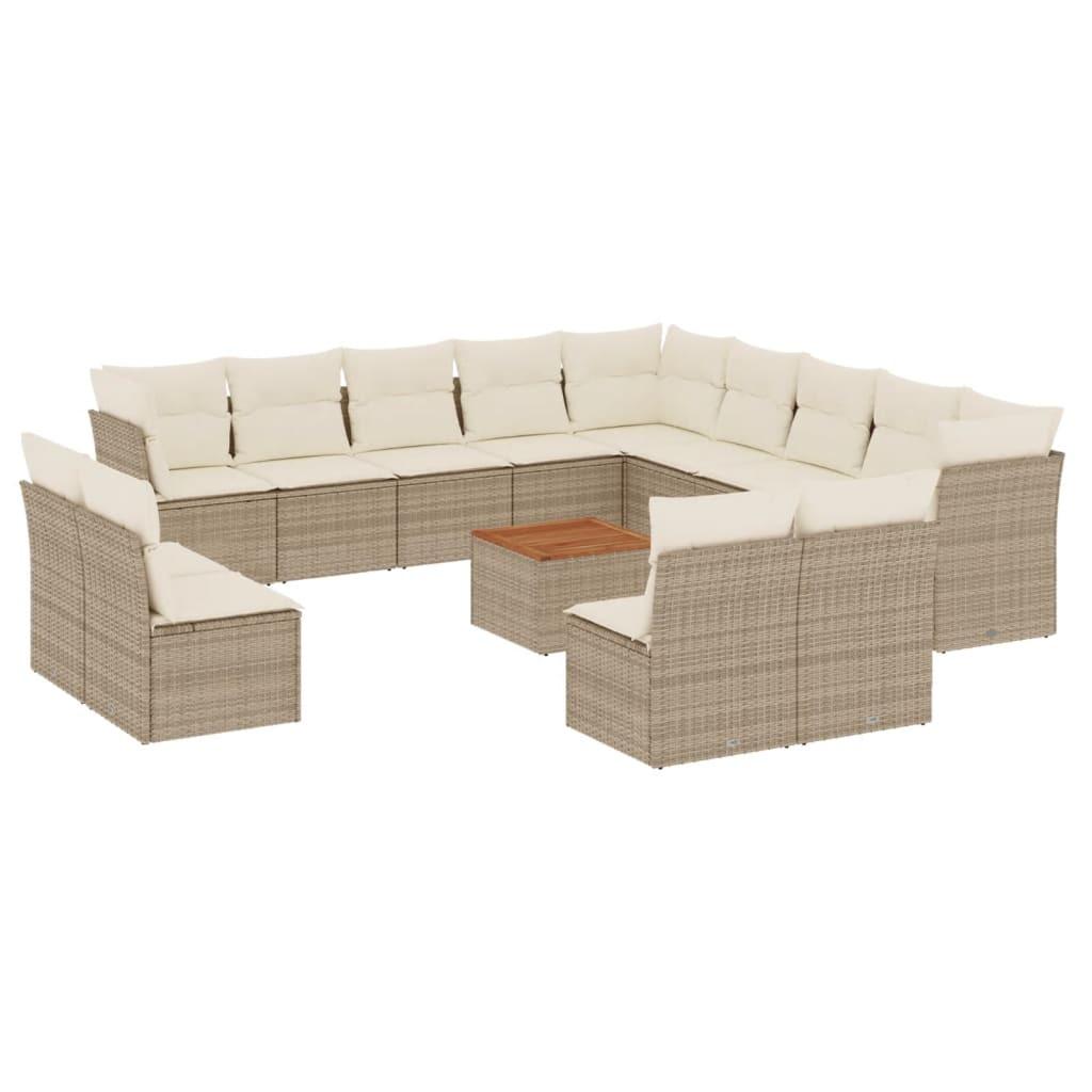 VidaXL Garten sofagarnitur poly-rattan