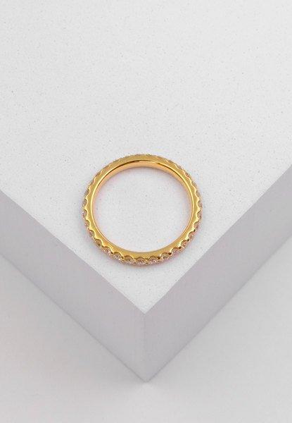 MUAU Schmuck Mémoire Ring Diamant 1.00ct. Gelbgold 750