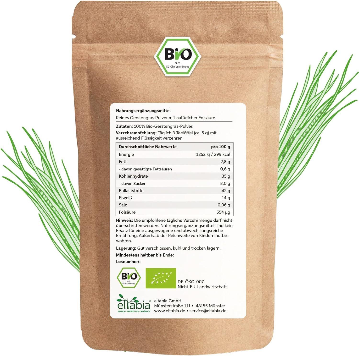 Eltabia Bio Gerstengras Pulver