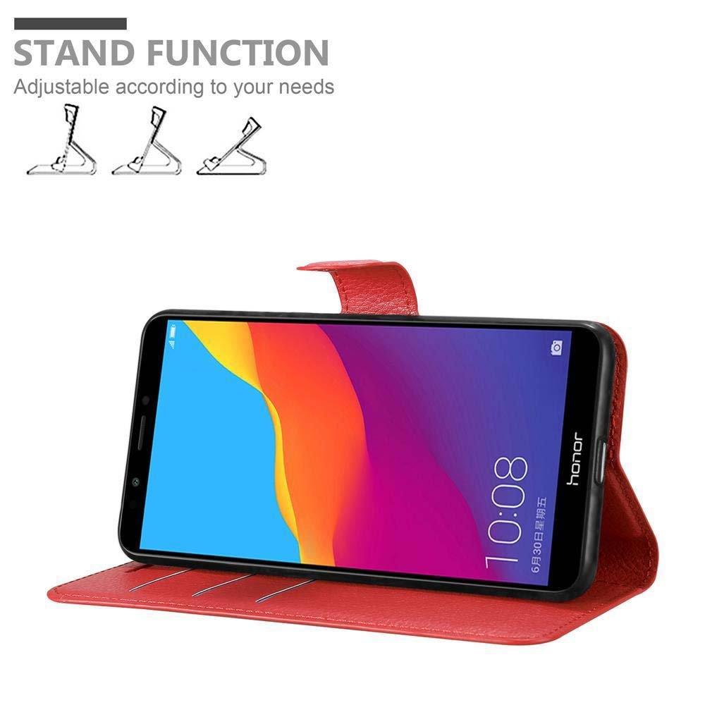 Cadorabo Hülle für Honor 7C Huawei Y7 2018 Standfunktion, Kartenfach