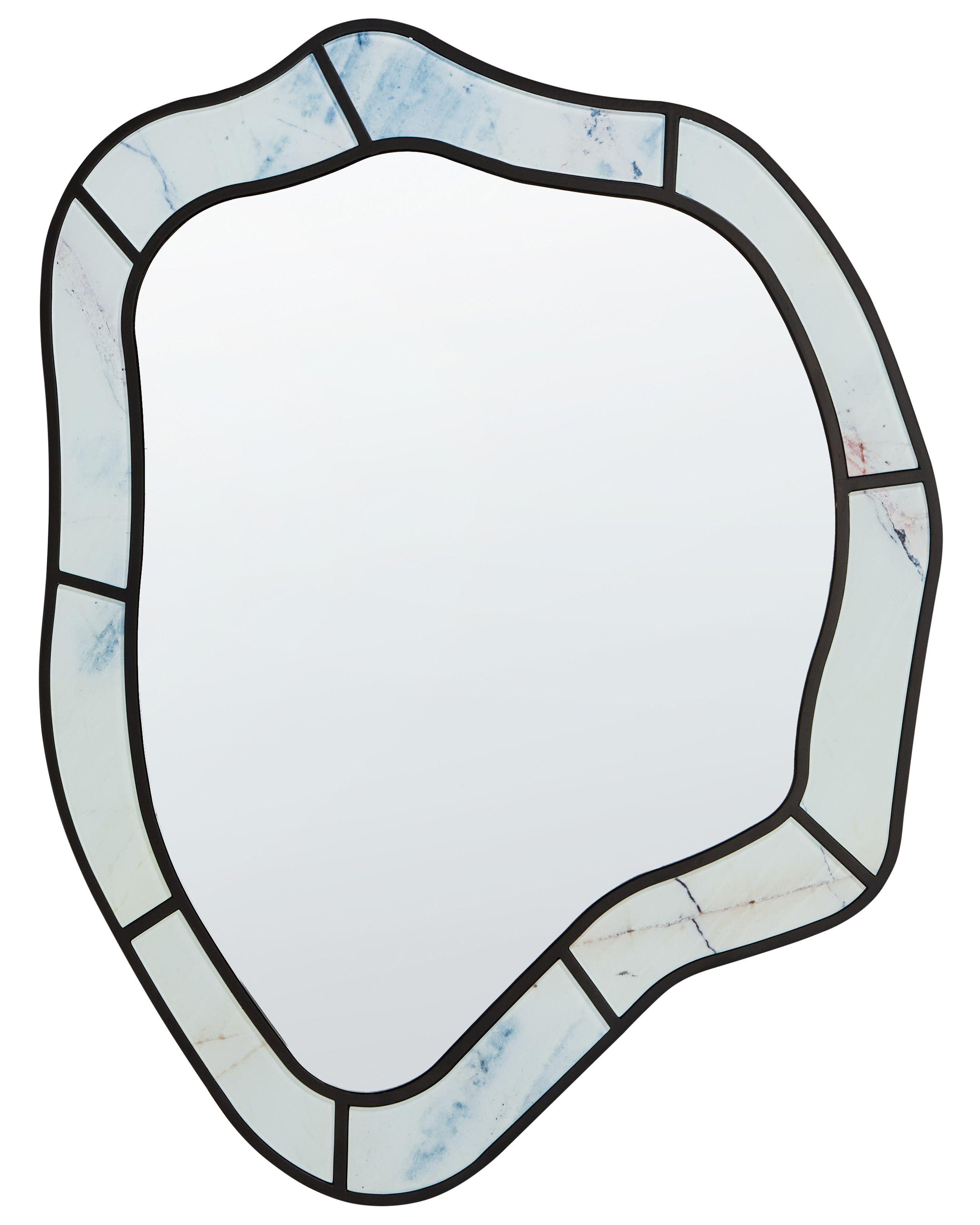 Beliani Wandspiegel aus Glas Modern LIVERDUN