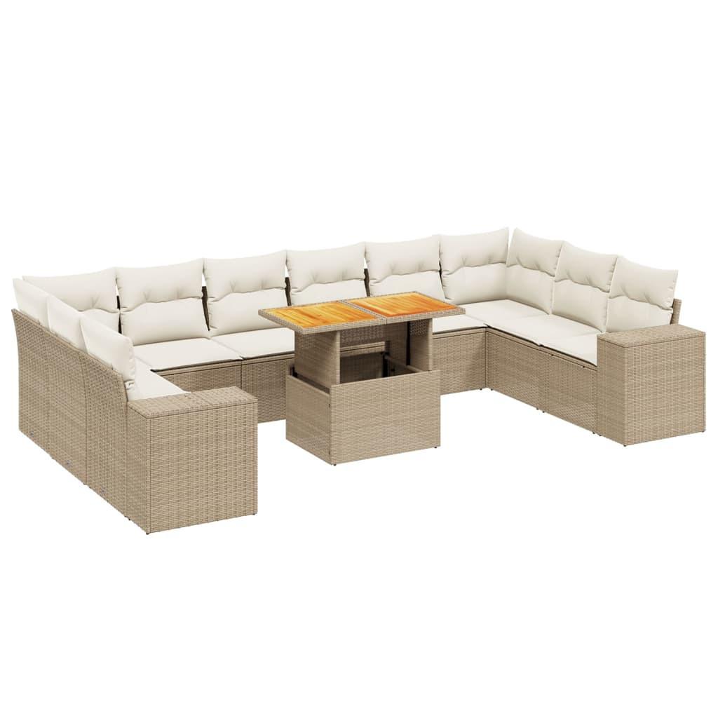 VidaXL Garten sofagarnitur poly-rattan