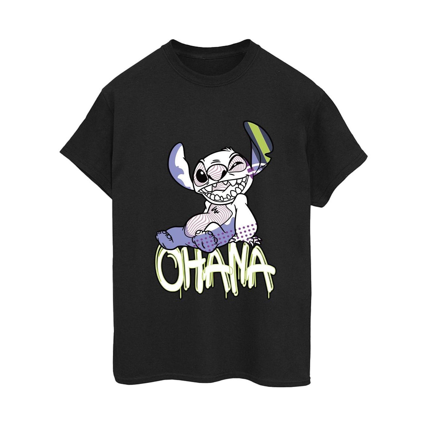 Disney Ohana Stitch Grafik T-Shirt