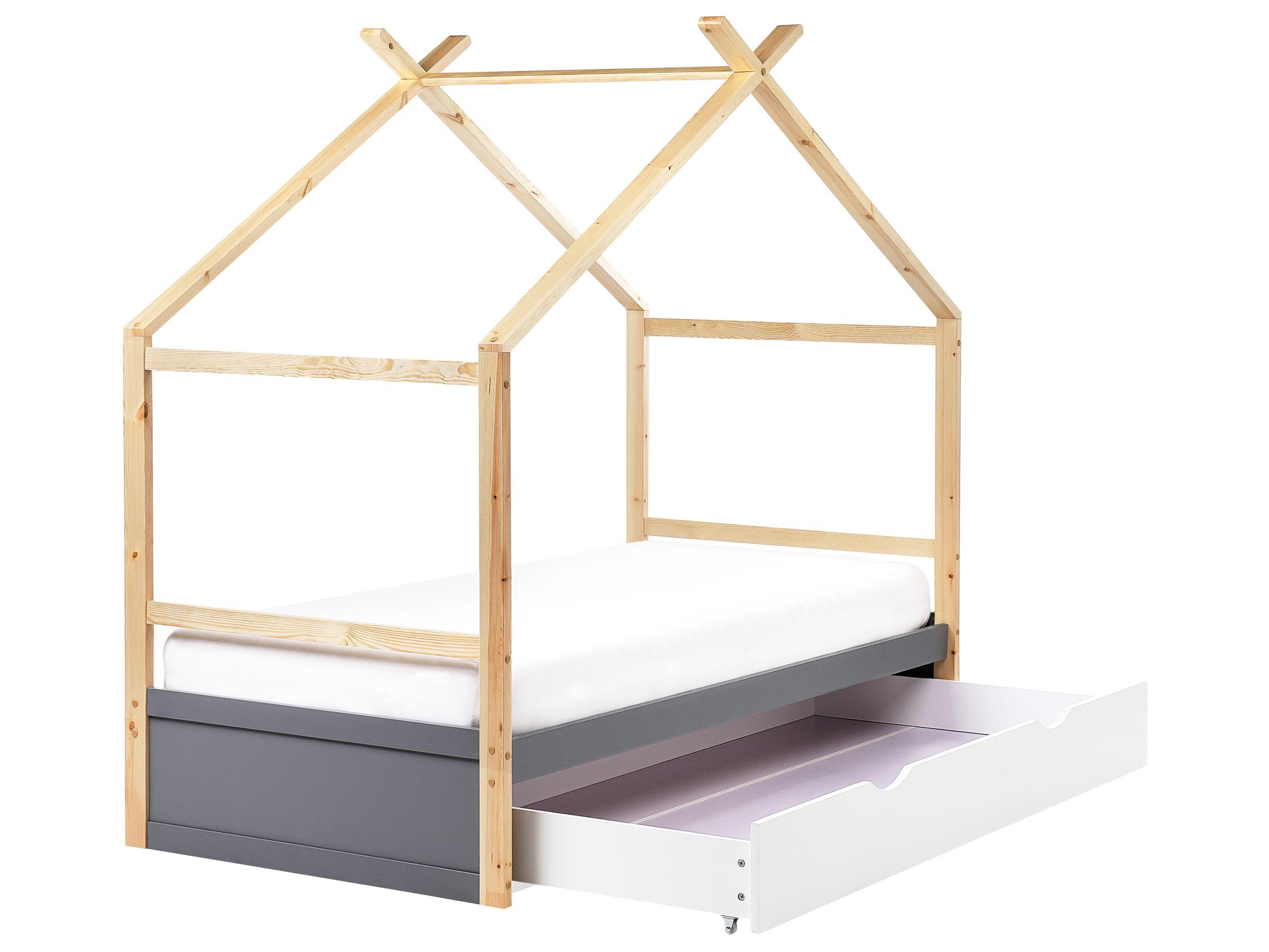 Beliani Kinderbett aus Kiefernholz Modern ORGEVAL