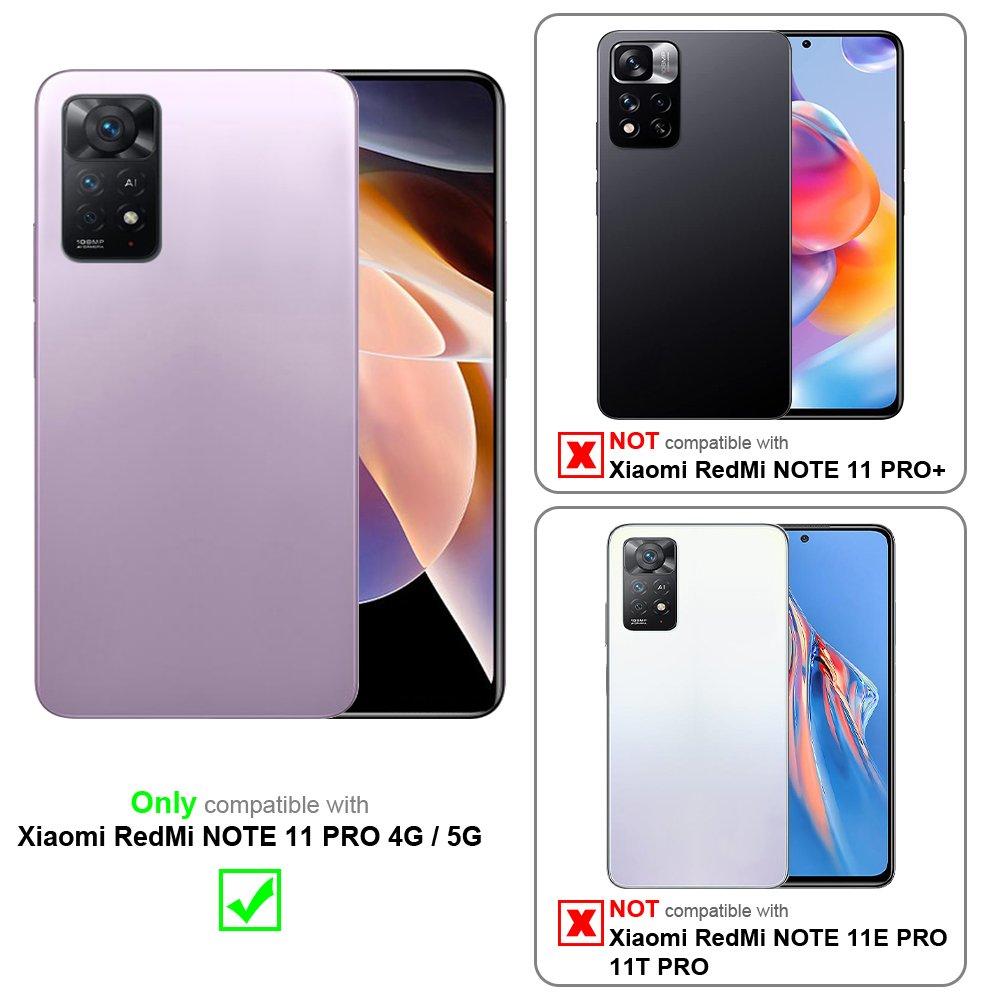 Cadorabo Hülle für Xiaomi RedMi NOTE 11 PRO 4G 5G TPU Silikon mit Ring Liquid