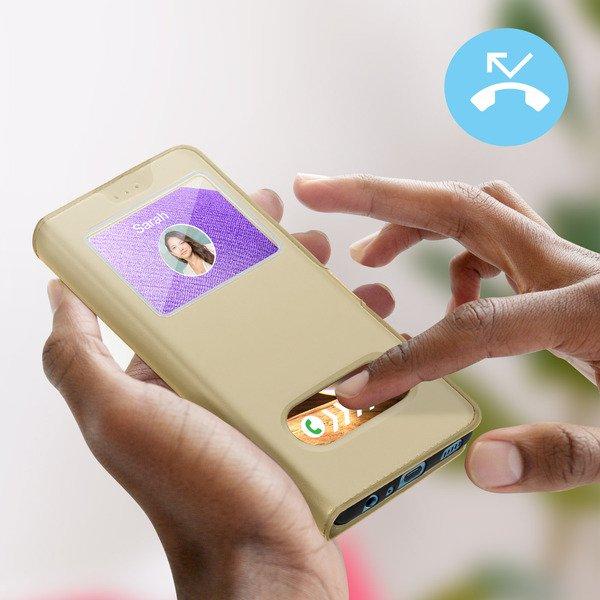 Avizar Doppelfenster Cover Samsung A32 Gold