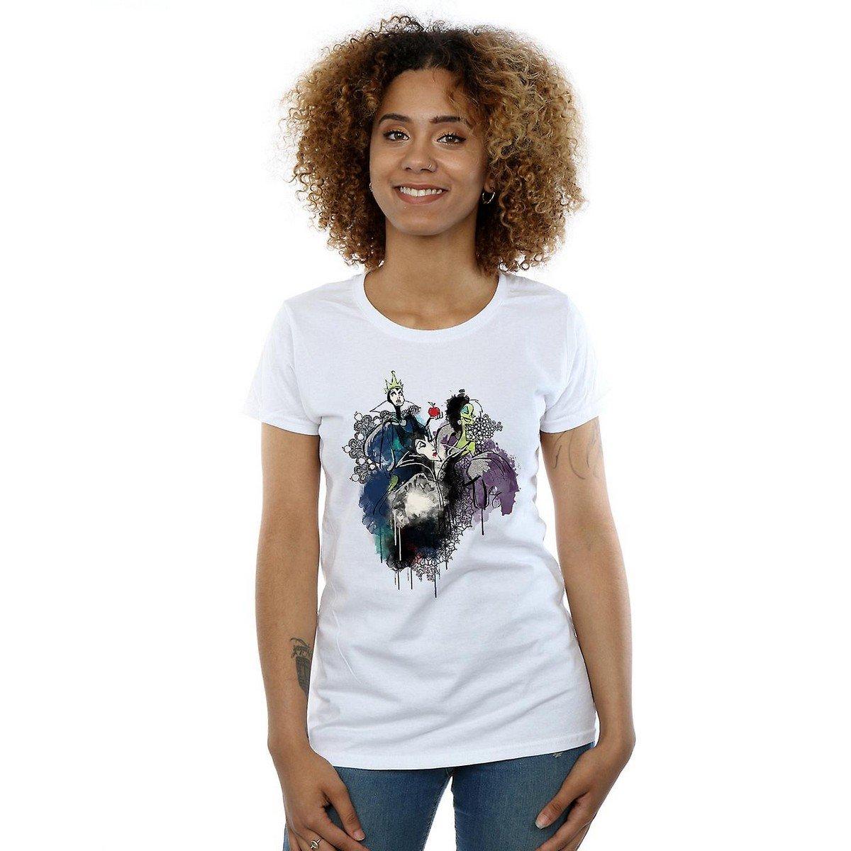 Disney Villains Skizzen-Print T-Shirt