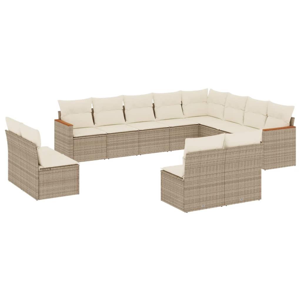 VidaXL Garten sofagarnitur poly-rattan
