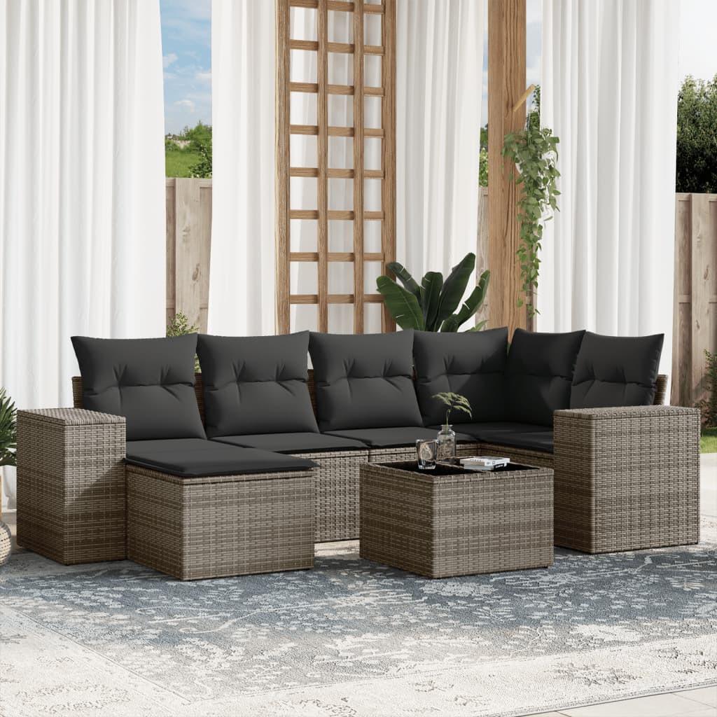 VidaXL Garten sofagarnitur poly-rattan