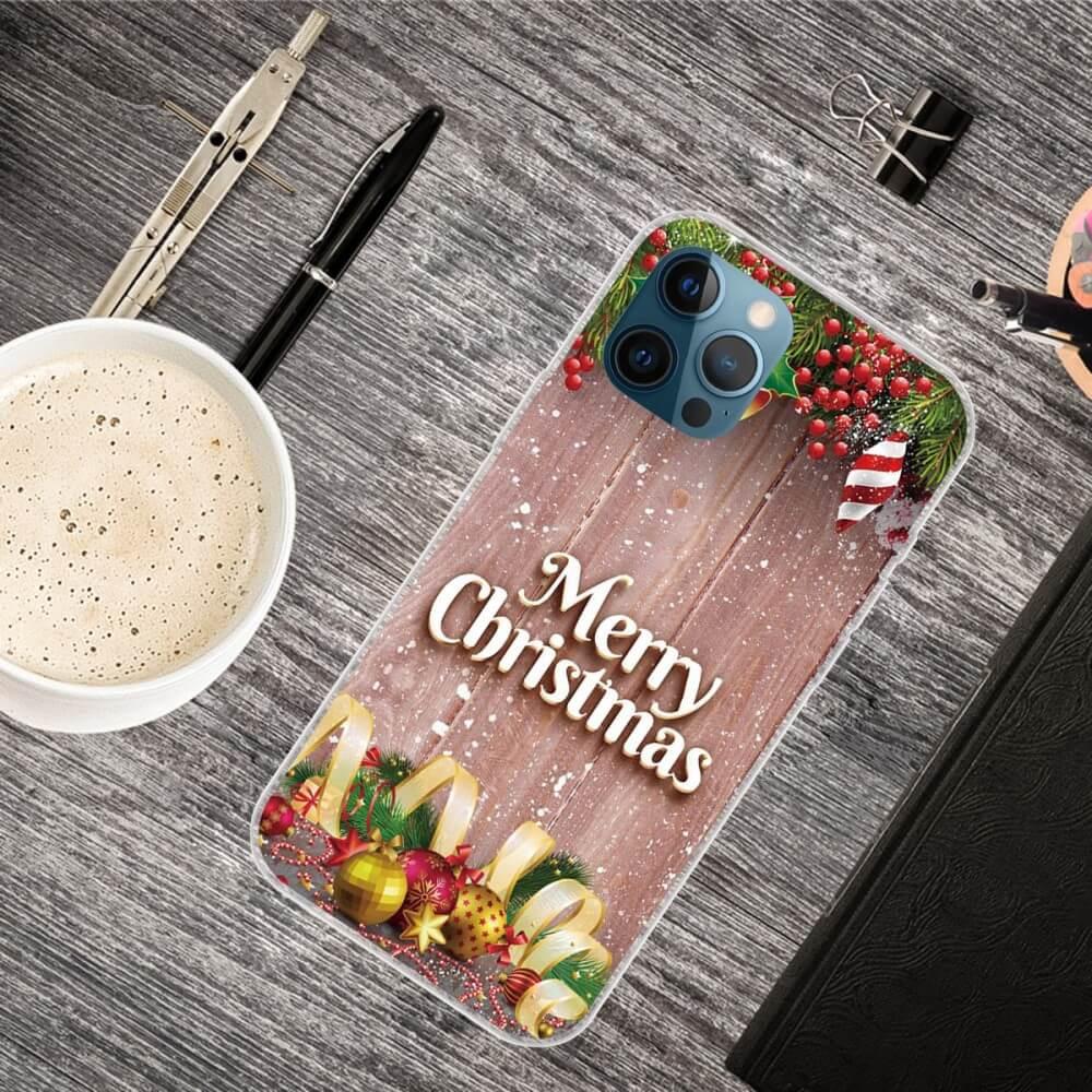 Cover-Discount iPhone 14 Pro Max - Silikon Case Merry Christmas