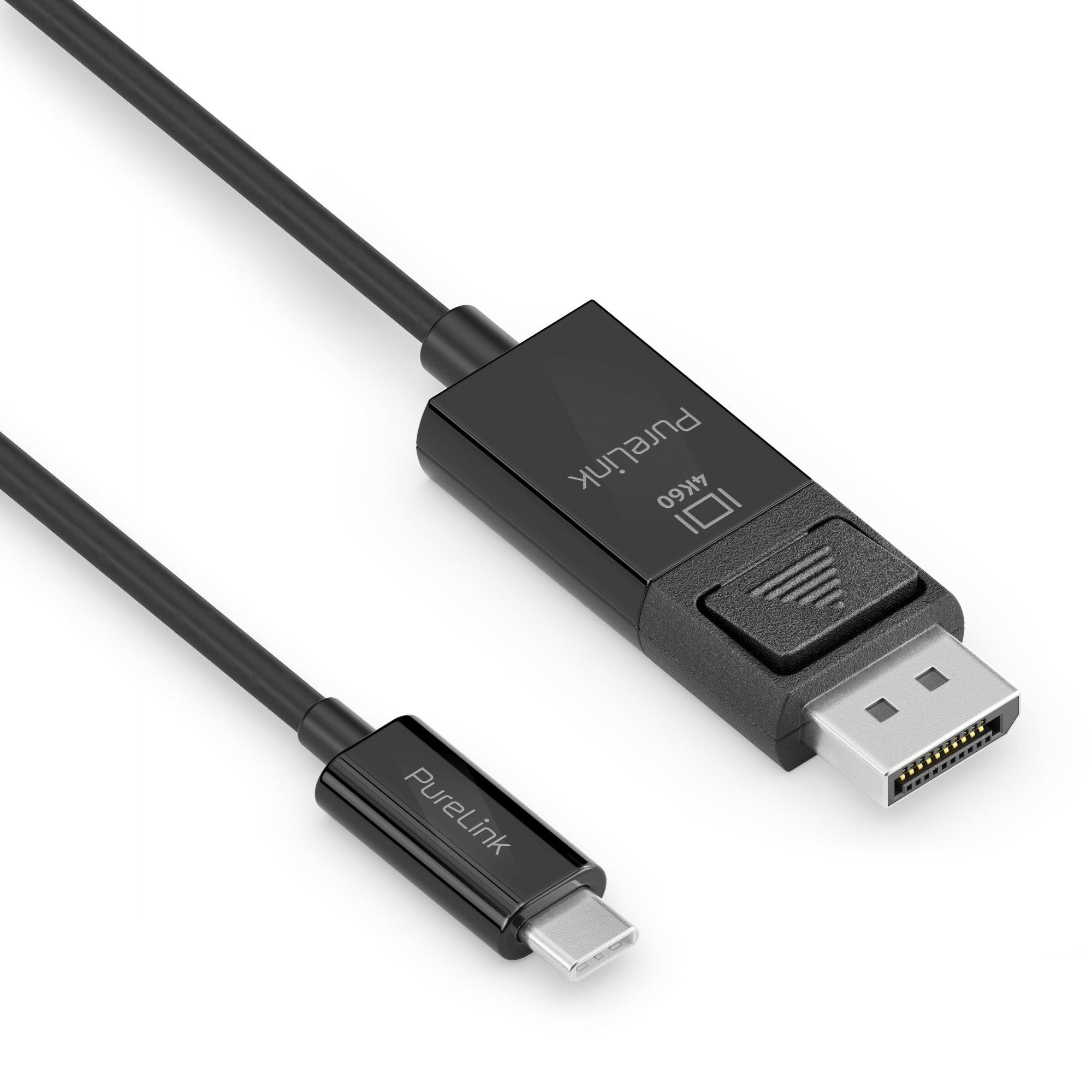 PureLink PureLink IS2221-020 Videokabel-Adapter 2 m USB Typ-C DisplayPort Schwarz