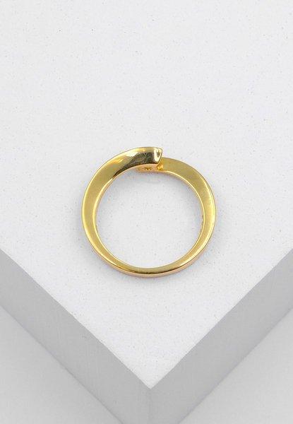 MUAU Schmuck Solitaire Ring Diamant 0.25ct. Gelbgold 750