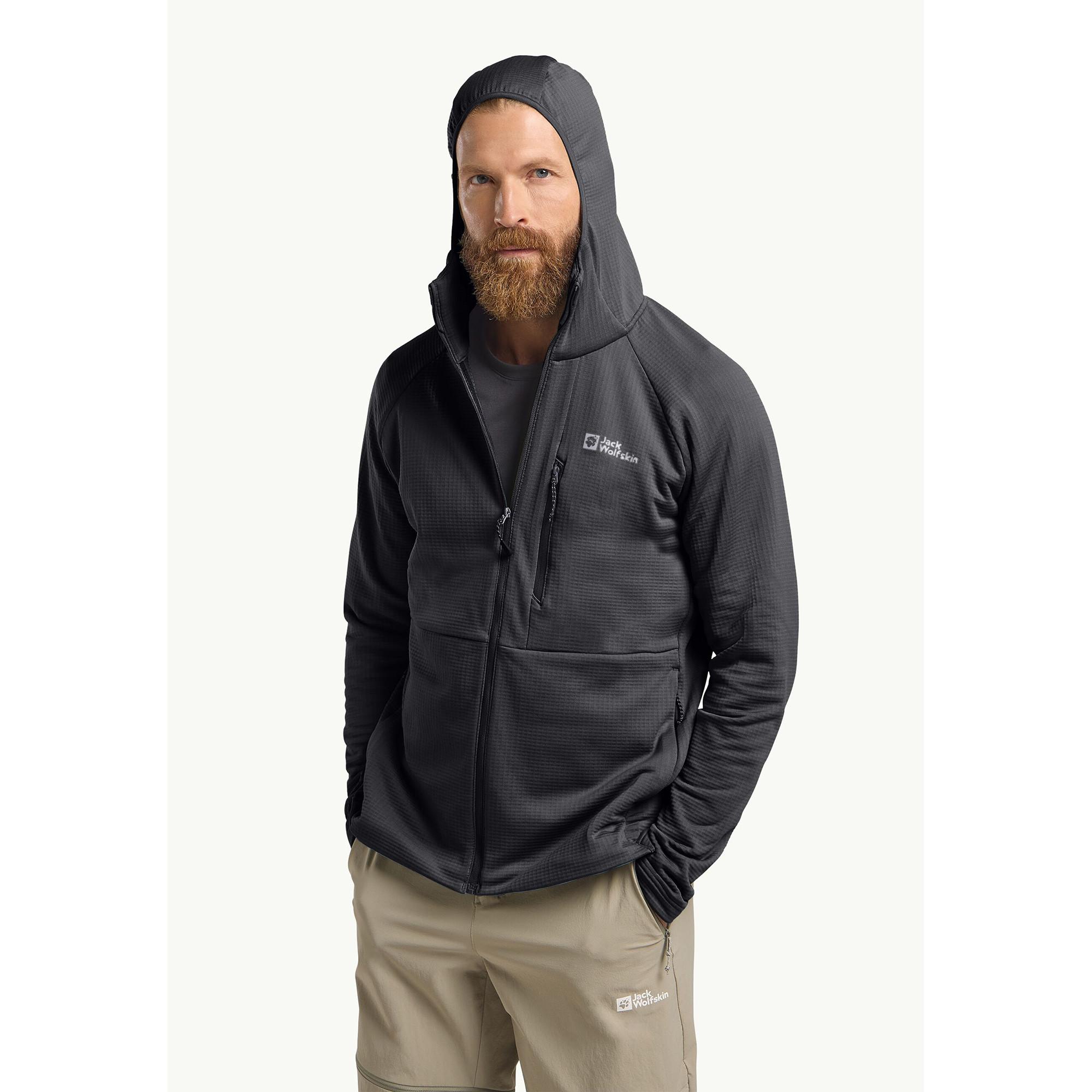 Jack Wolfskin Kolbenberg Hooded Fz M Fleecejacke mit Kapuze