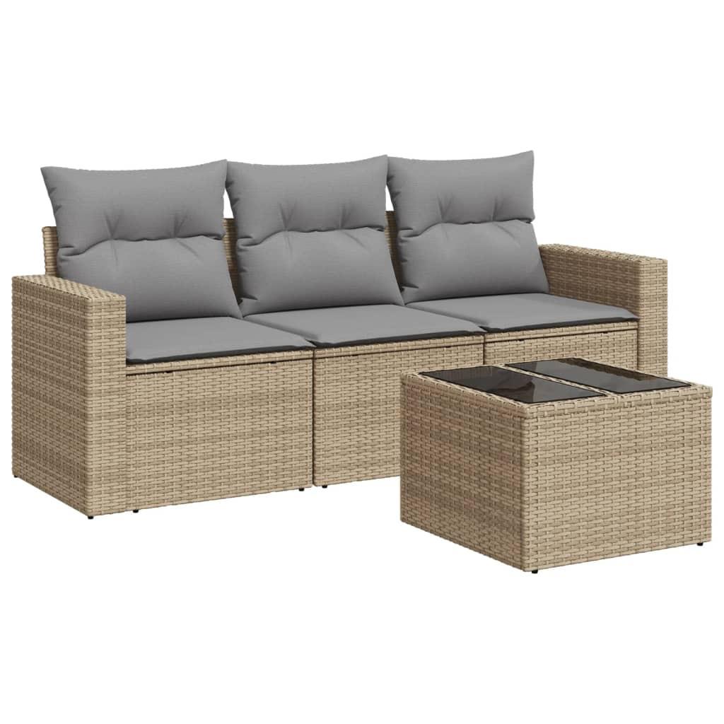 VidaXL Garten sofagarnitur poly-rattan