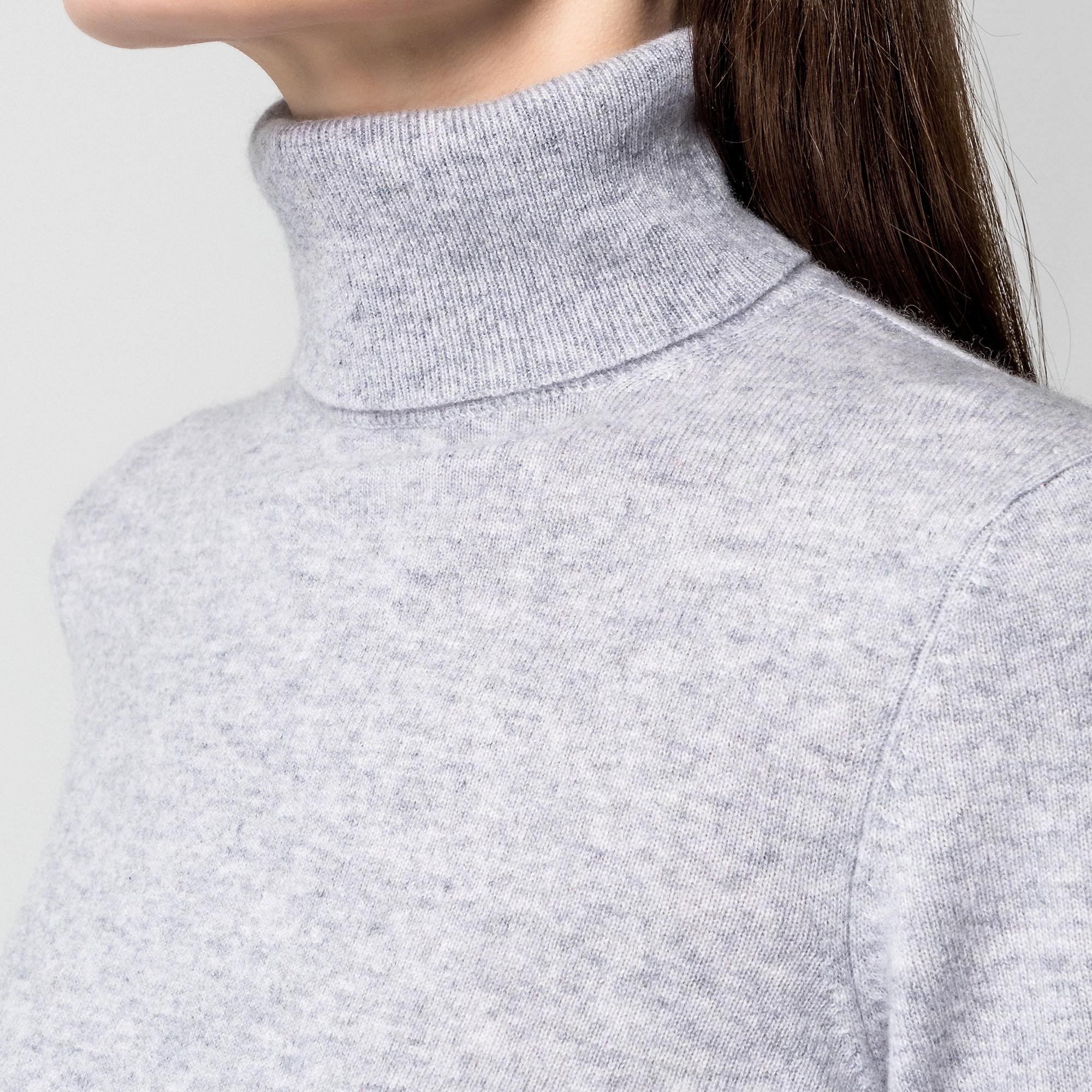 Manor Woman Bio-Cashmere Pullover, Rollkragen