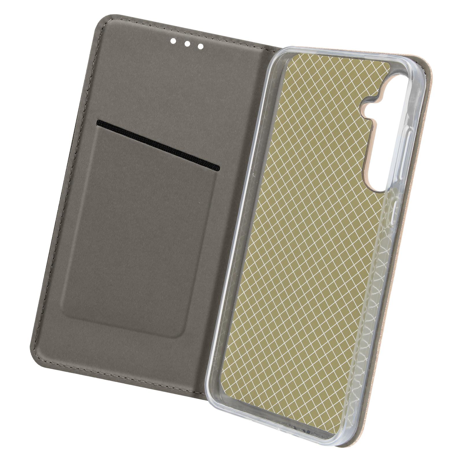 Avizar Samsung Galaxy A35 5G Book Cover Gold