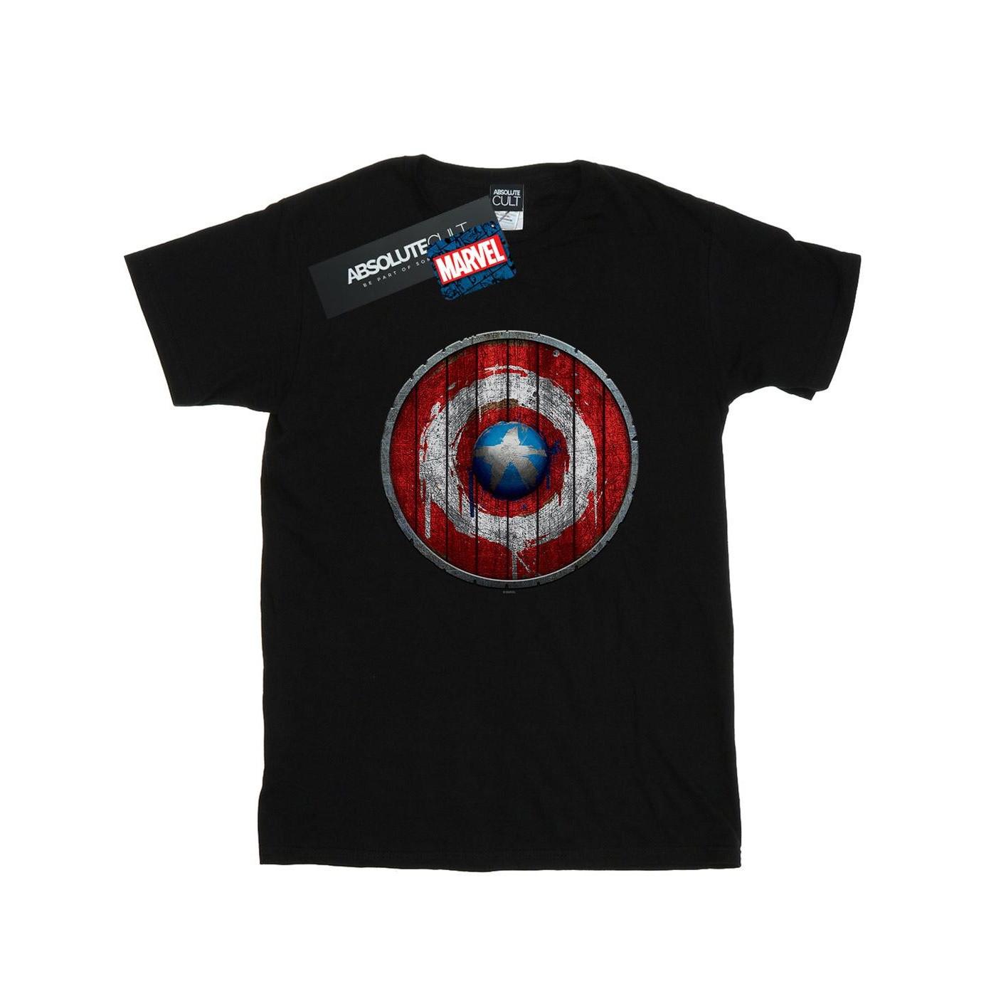 MARVEL Captain America Distressed Shield T-Shirt