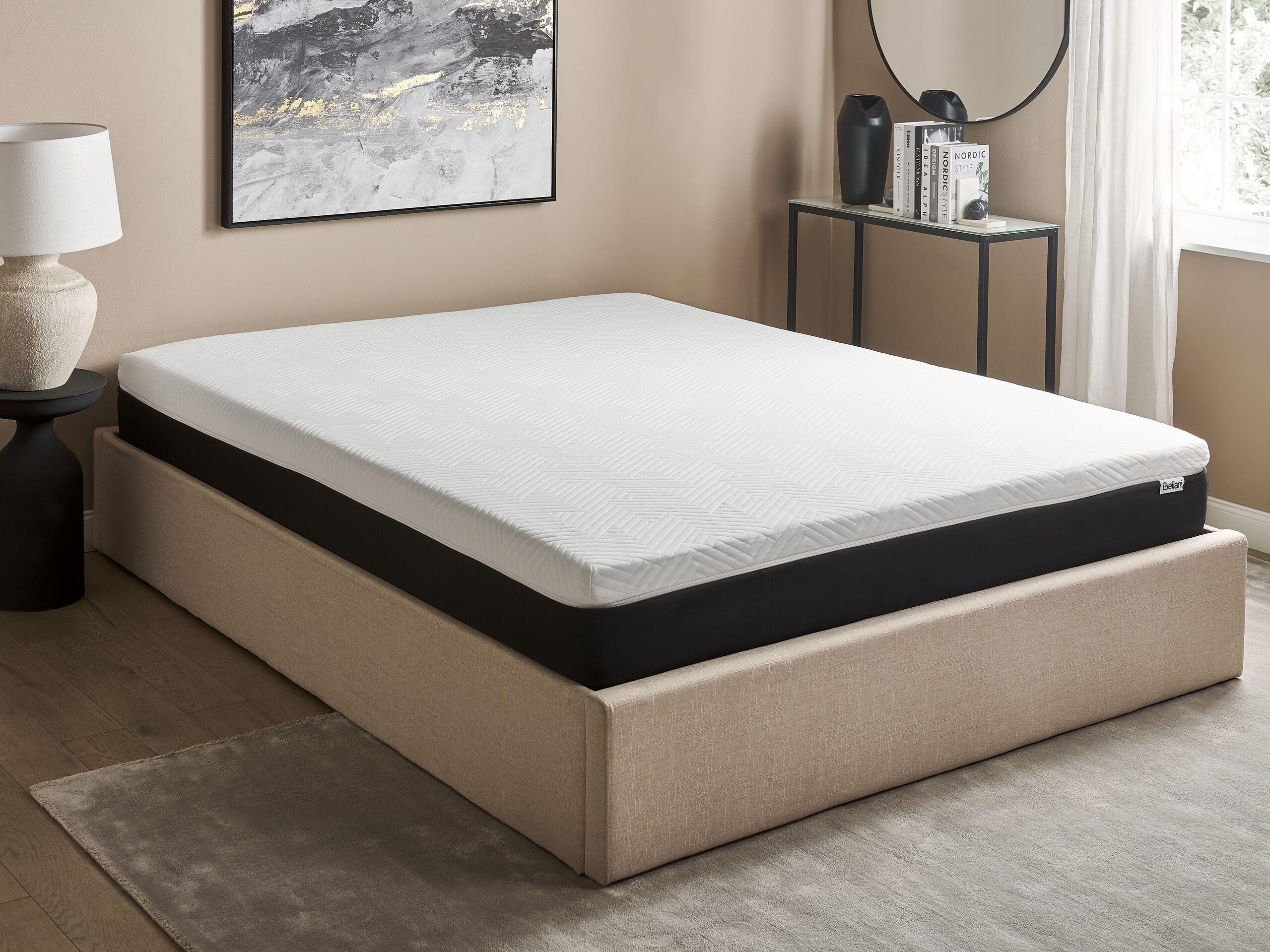 Beliani Latex-Memoryschaum-Matratze aus PU-Schaum COZY