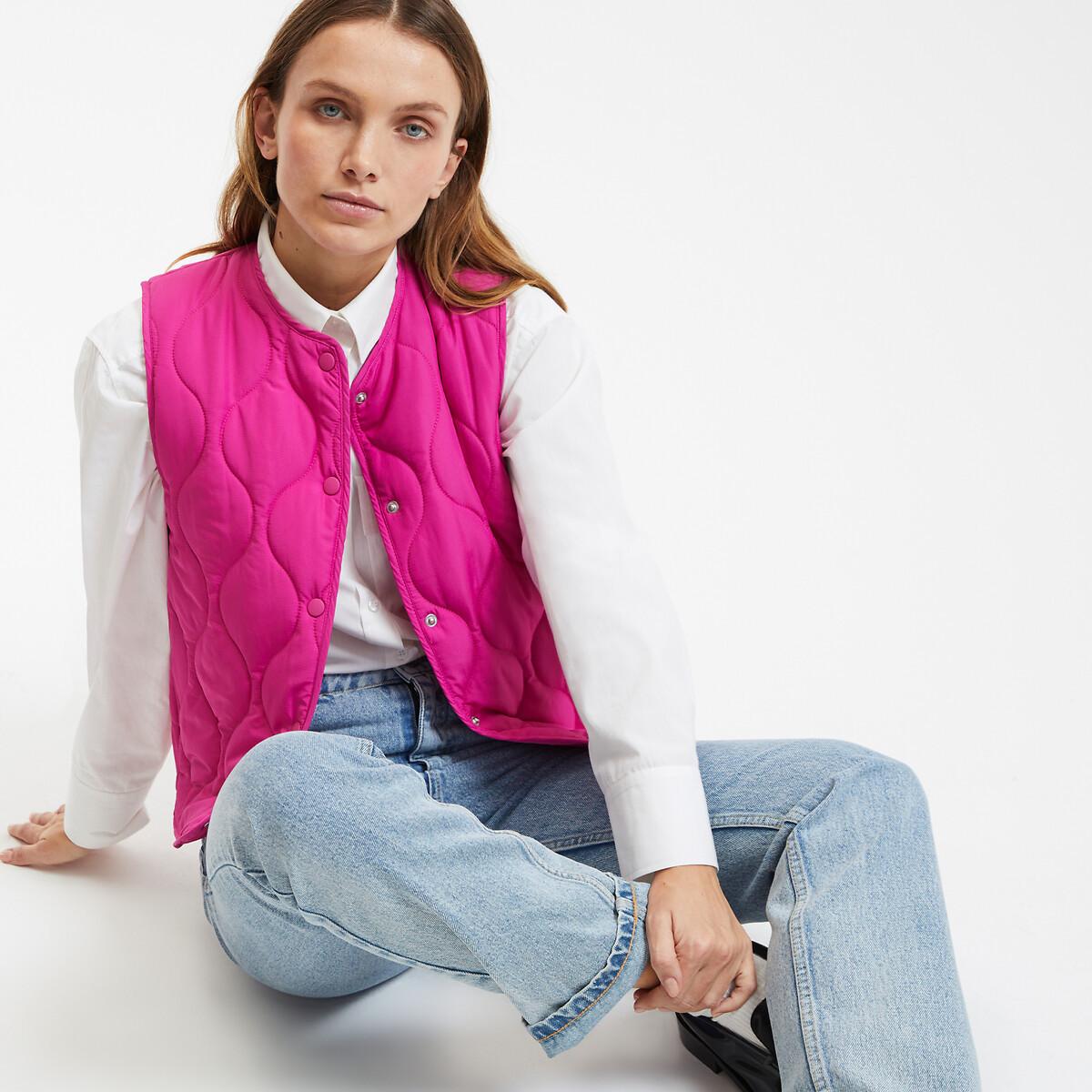 La Redoute Collections Steppgilet mit Druckknöpfen